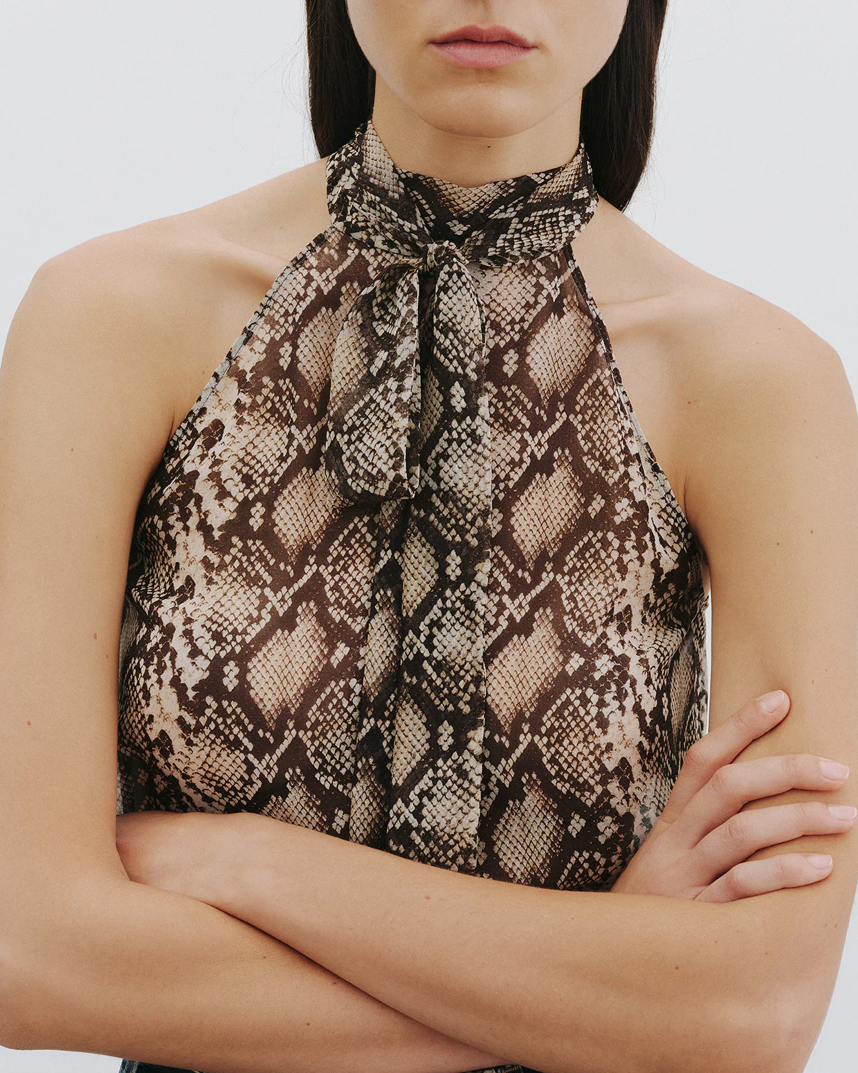 Nili Lotan - ALLA SILK HALTERNECK TOP - Image 3