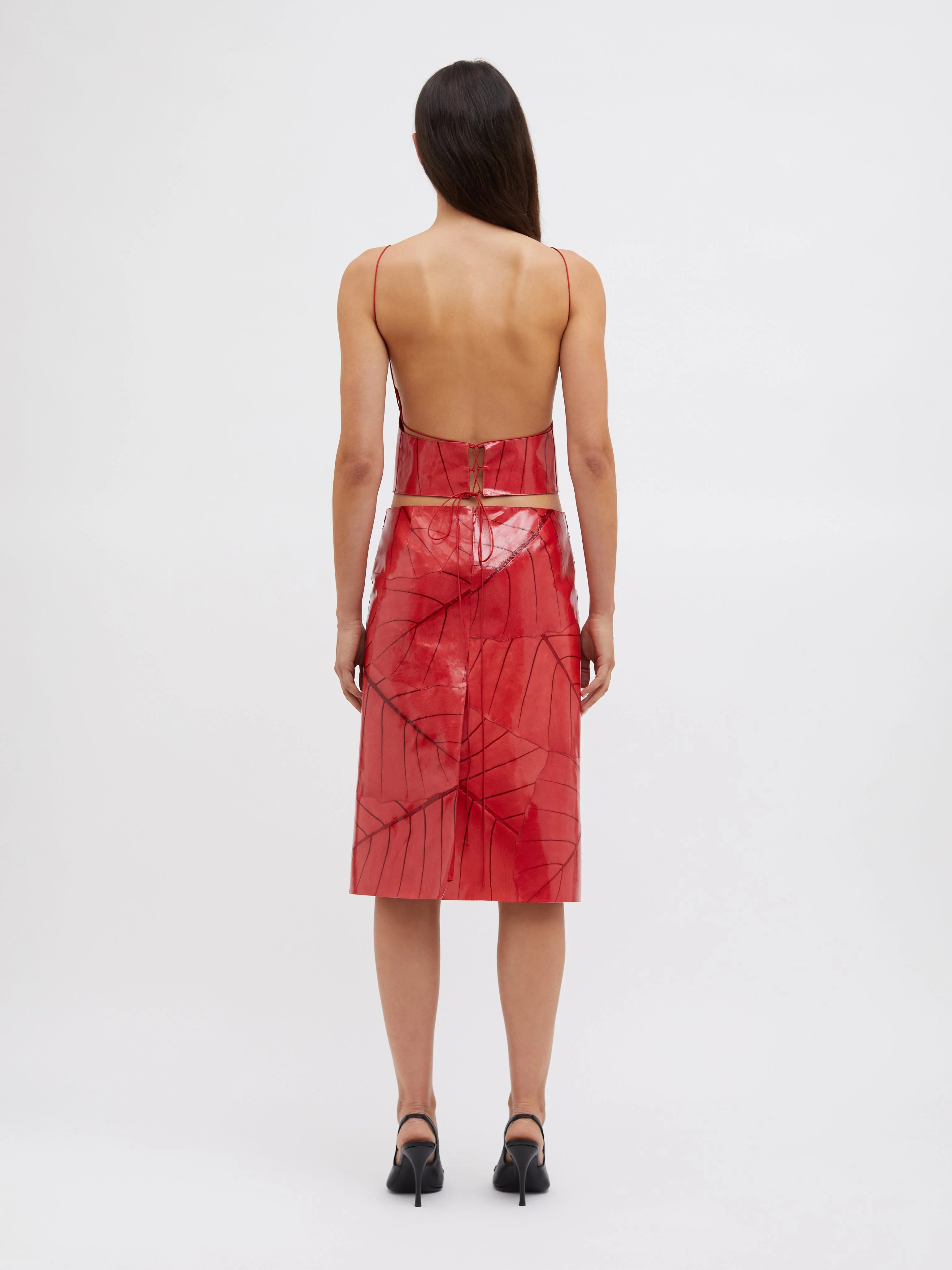 Christopher Esber - Alocasia Leaf Tie Back Top - Image 5