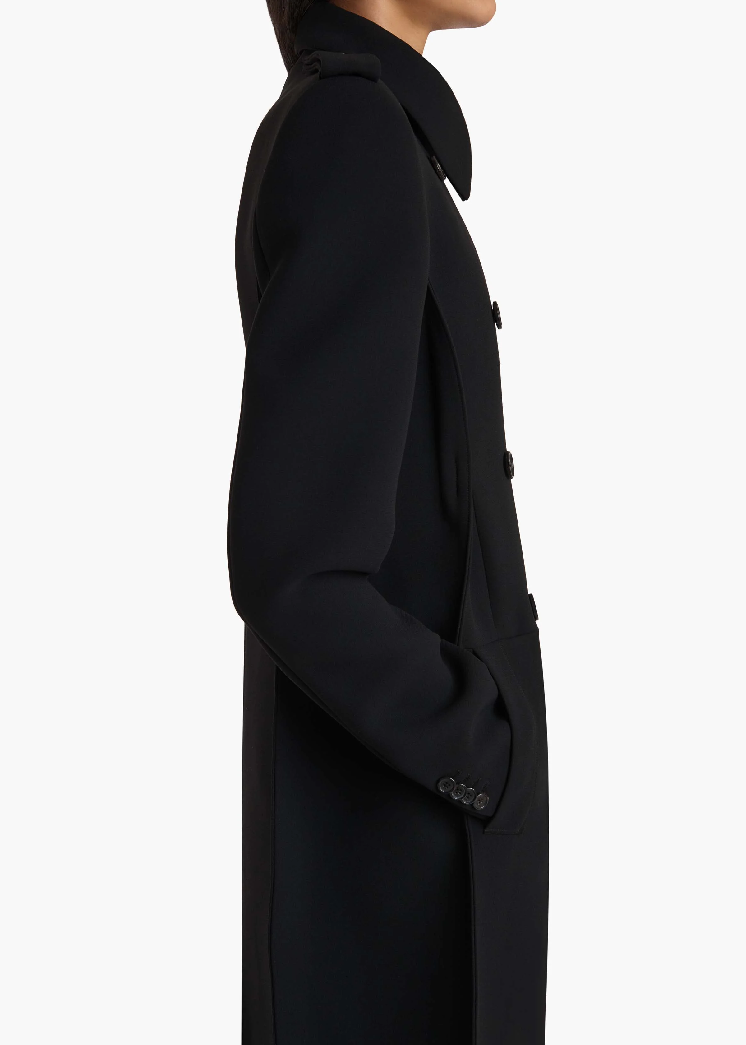 Khaite - Alton Coat in Black - Image 4