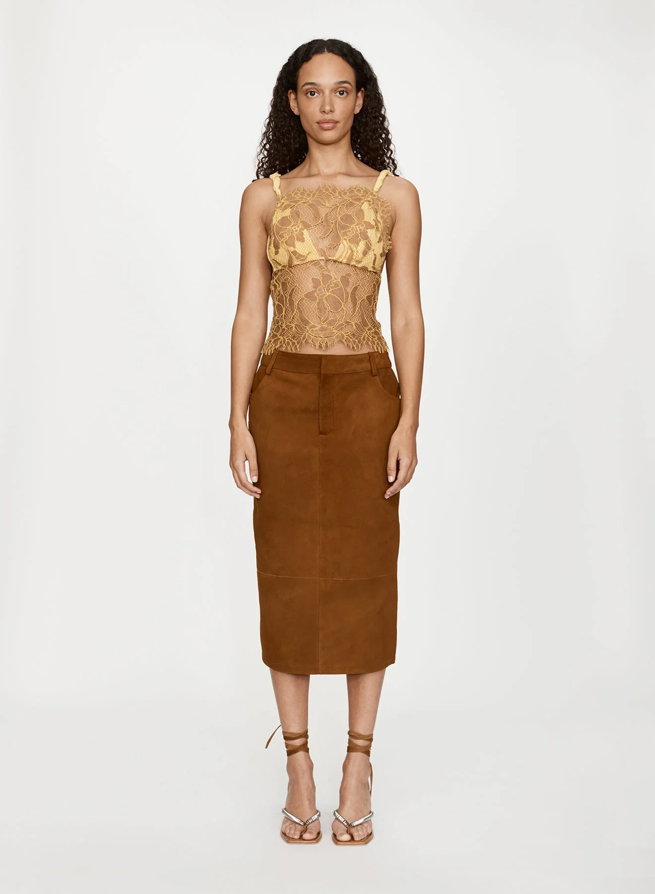 Christopher Esber - Aluna Lace Draped Top