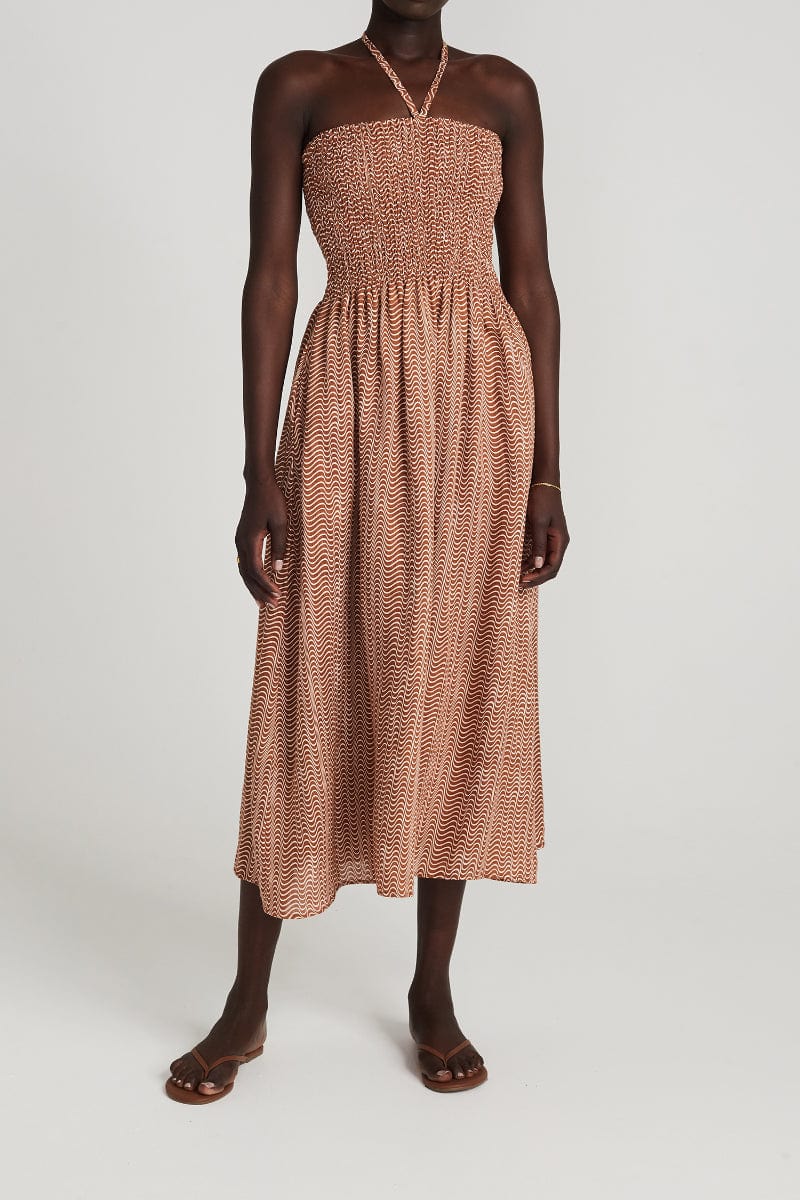Faithfull - Alyvia Maxi Dress Vadella Print Cocoa - Final Sale