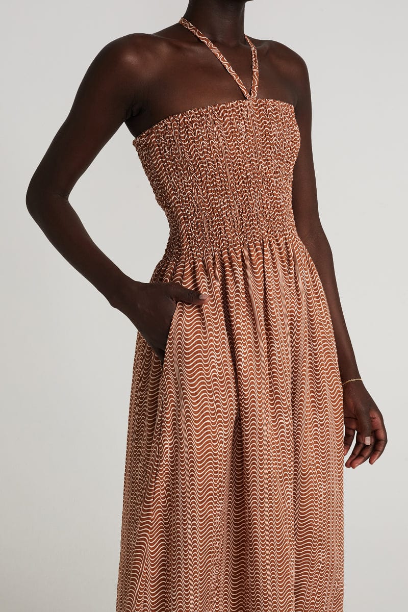Faithfull - Alyvia Maxi Dress Vadella Print Cocoa - Final Sale - Image 2
