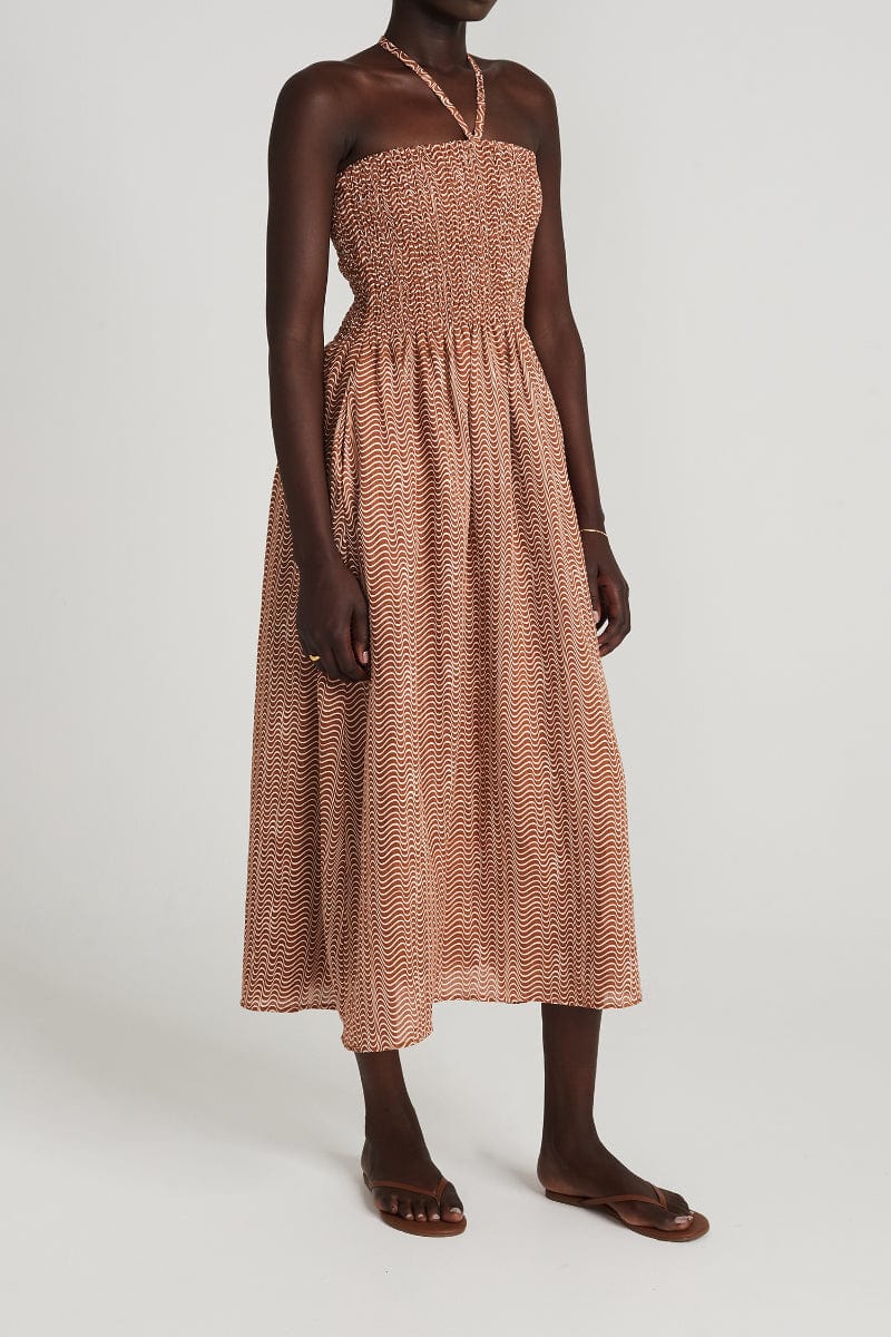 Faithfull - Alyvia Maxi Dress Vadella Print Cocoa - Final Sale - Image 3