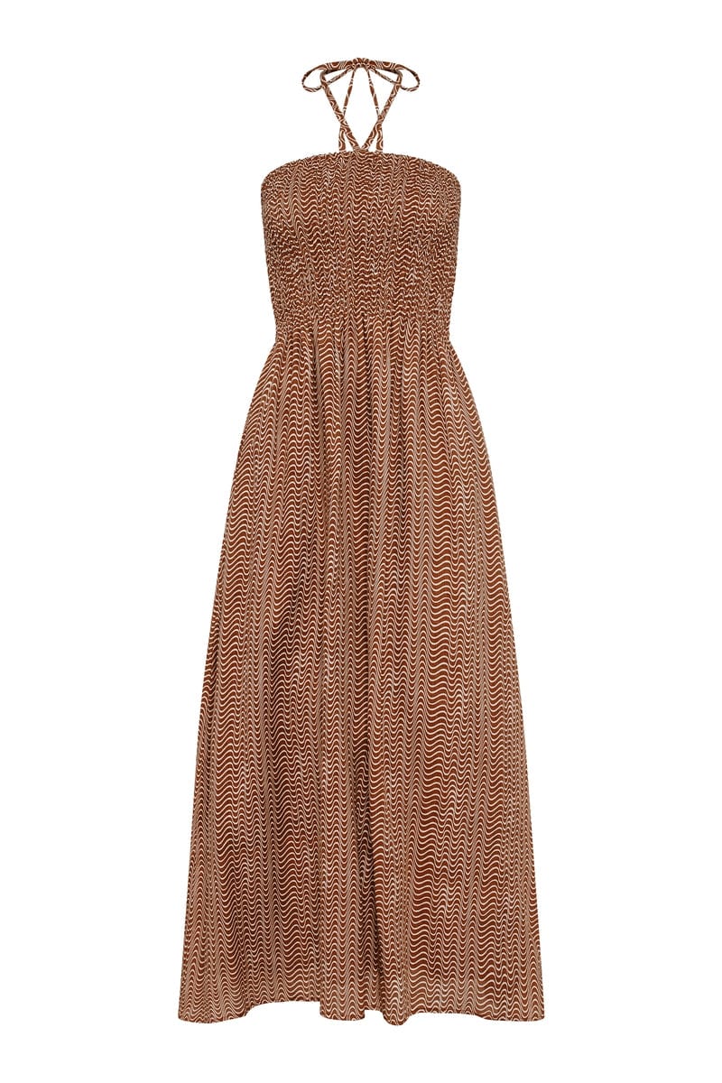 Faithfull - Alyvia Maxi Dress Vadella Print Cocoa - Final Sale - Image 5