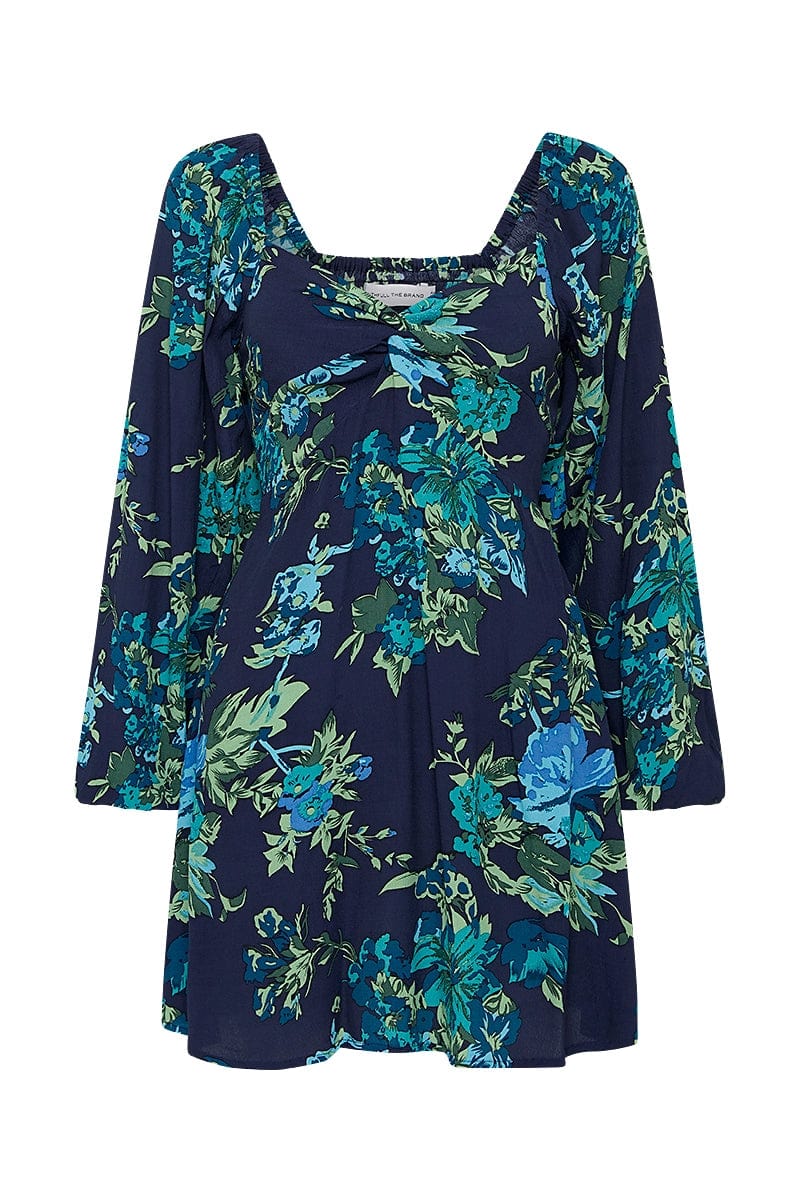 Faithfull - Amias Mini Dress Escala Floral Navy - Final Sale - Image 6