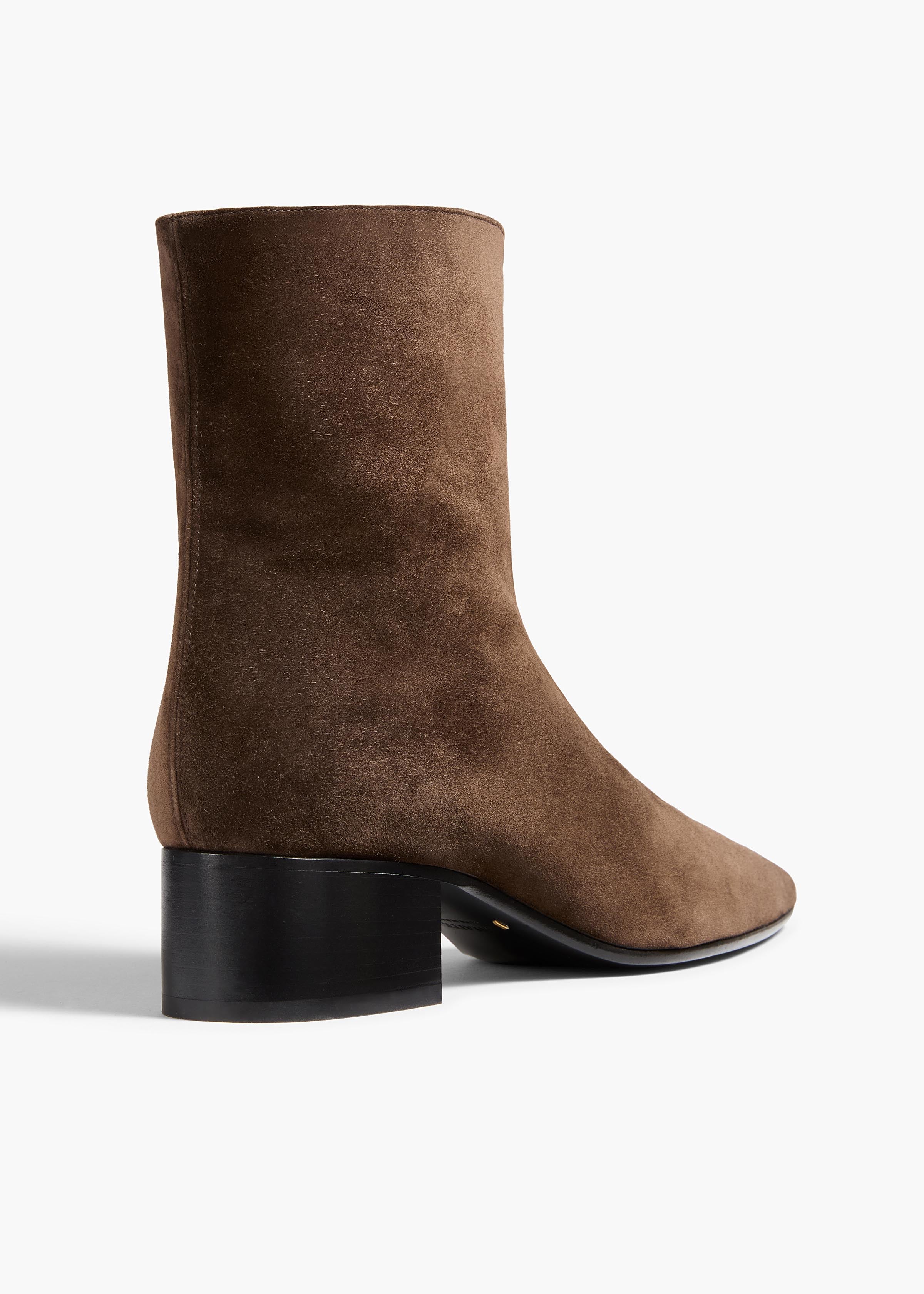Khaite - Andee Ankle Boot in Ebano Suede - Image 3
