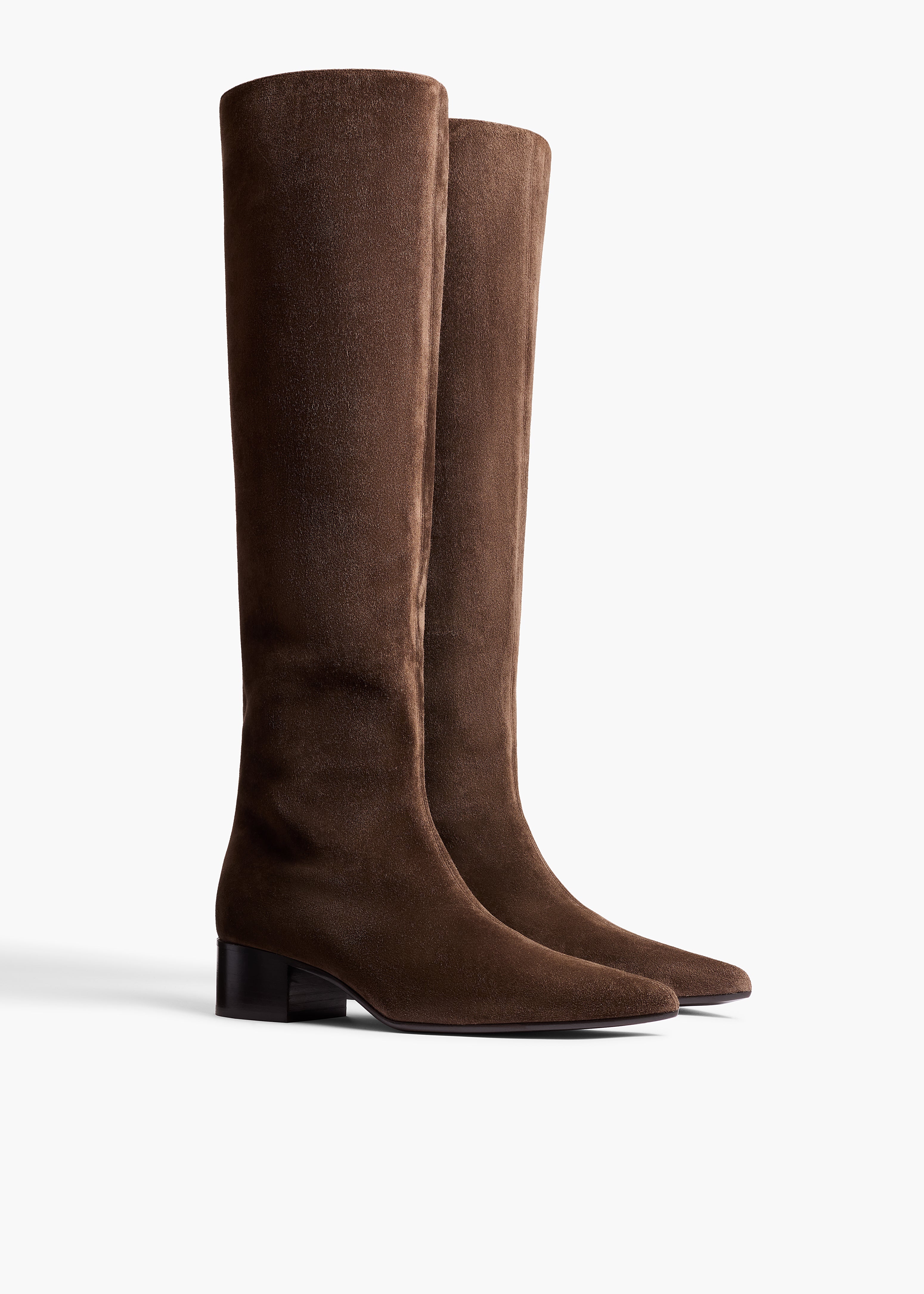 Khaite - Andee Knee - High Boot in Ebano Suede - Image 2