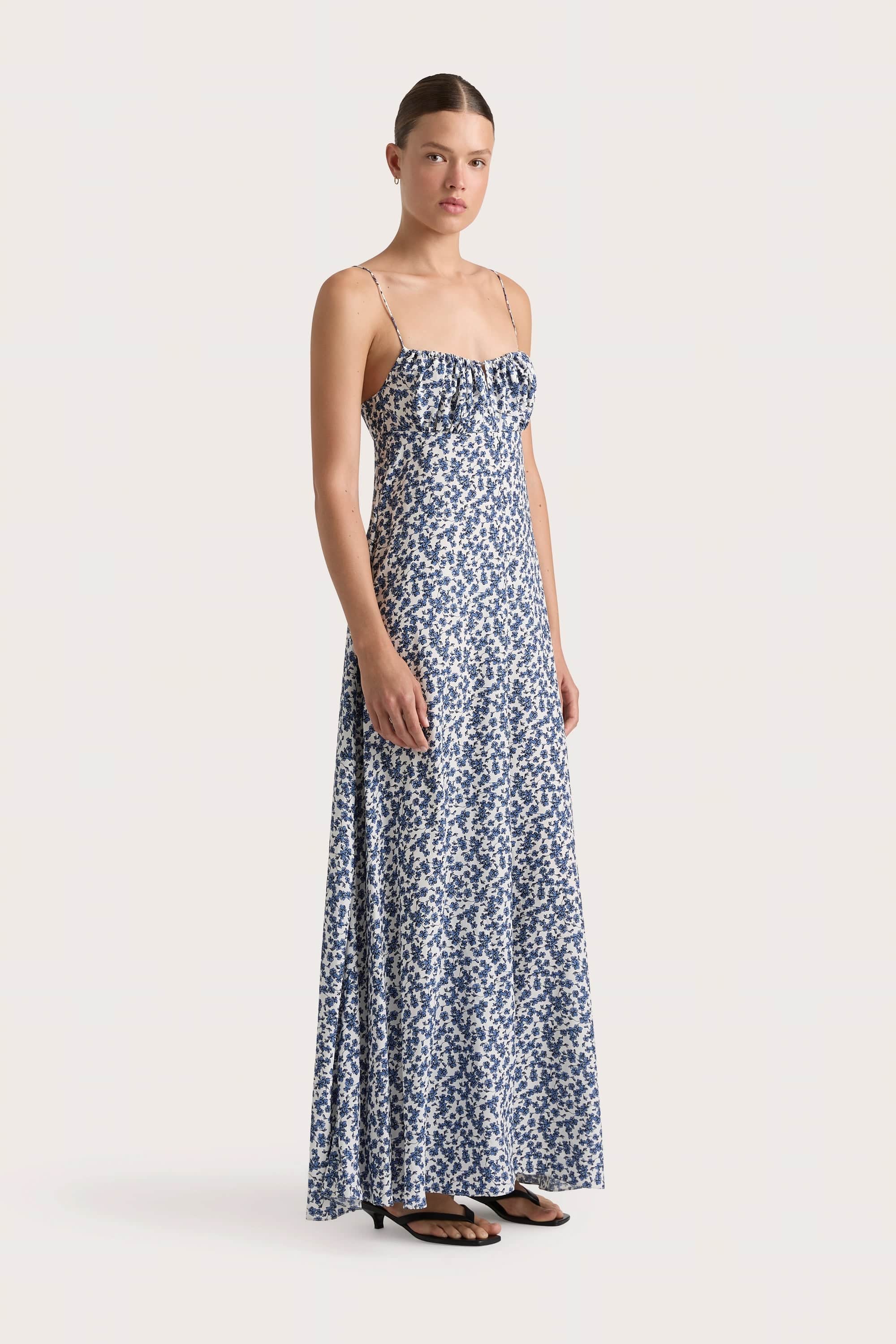 Faithfull - Anessa Maxi Dress Leilani Mid Blue - Final Sale - Image 3