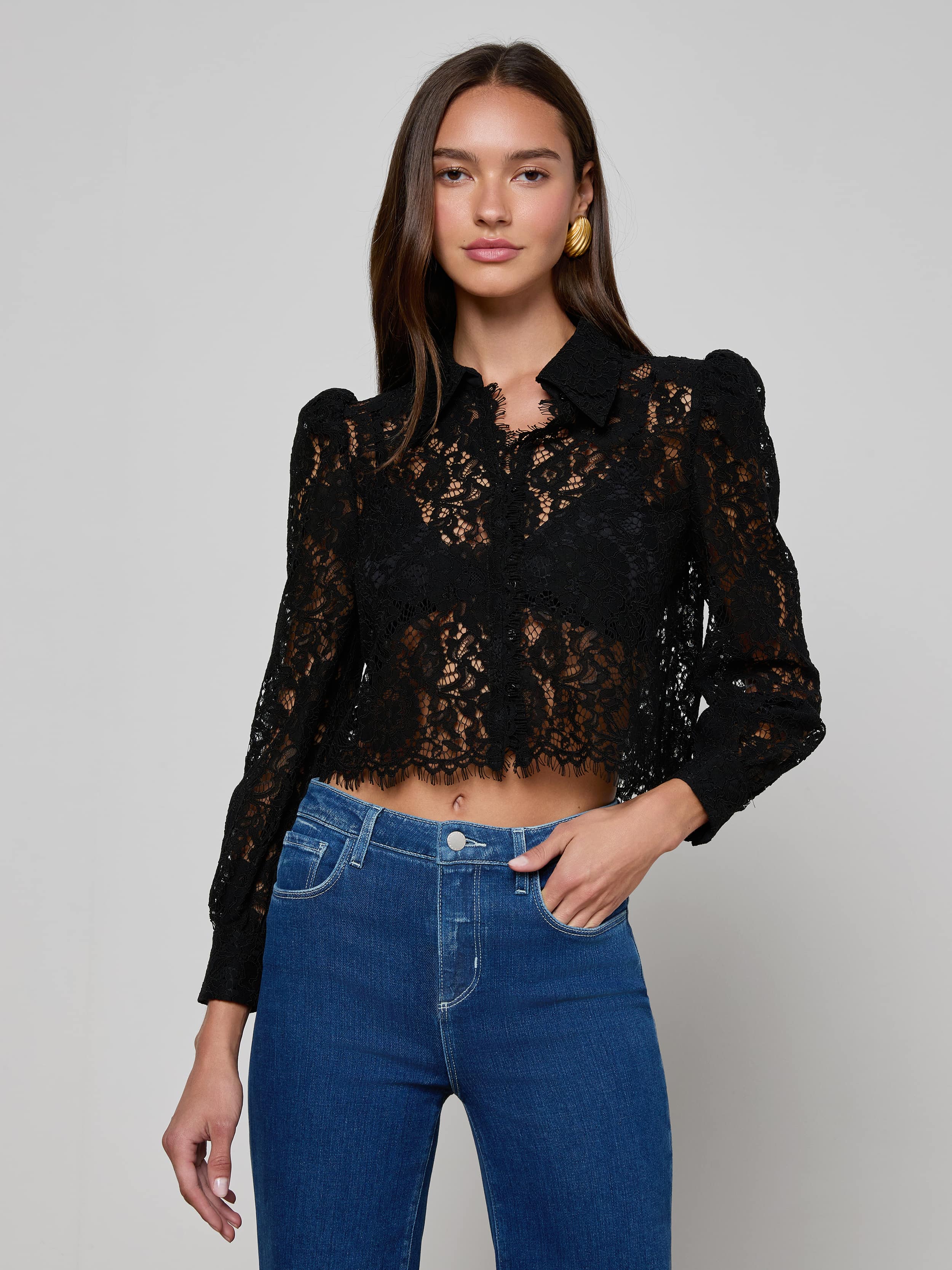 L'AGENCE - Anita Lace Blouse - Image 7