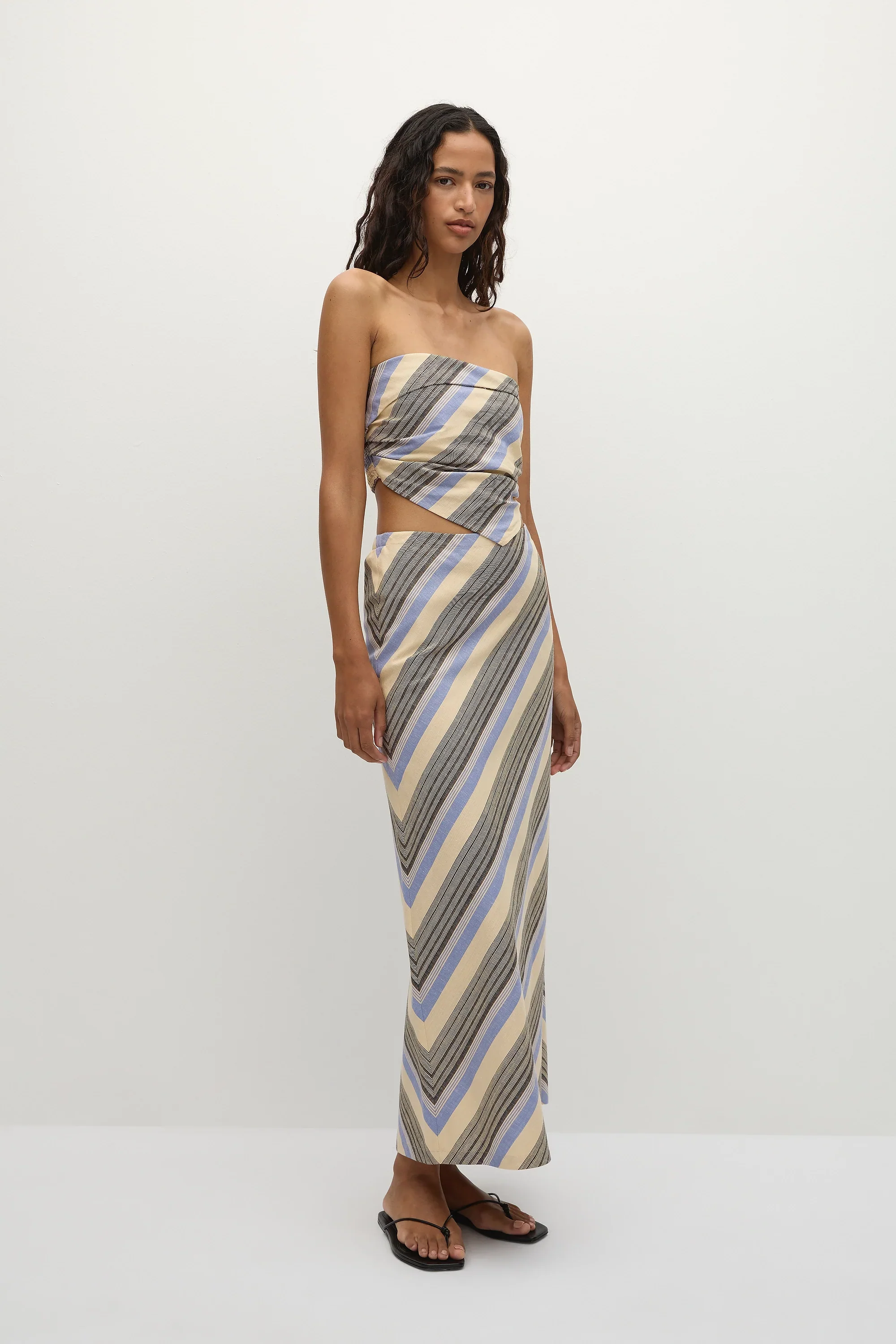 Faithfull - Antibes Strapless Top Marine Stripe - Final Sale - Image 3