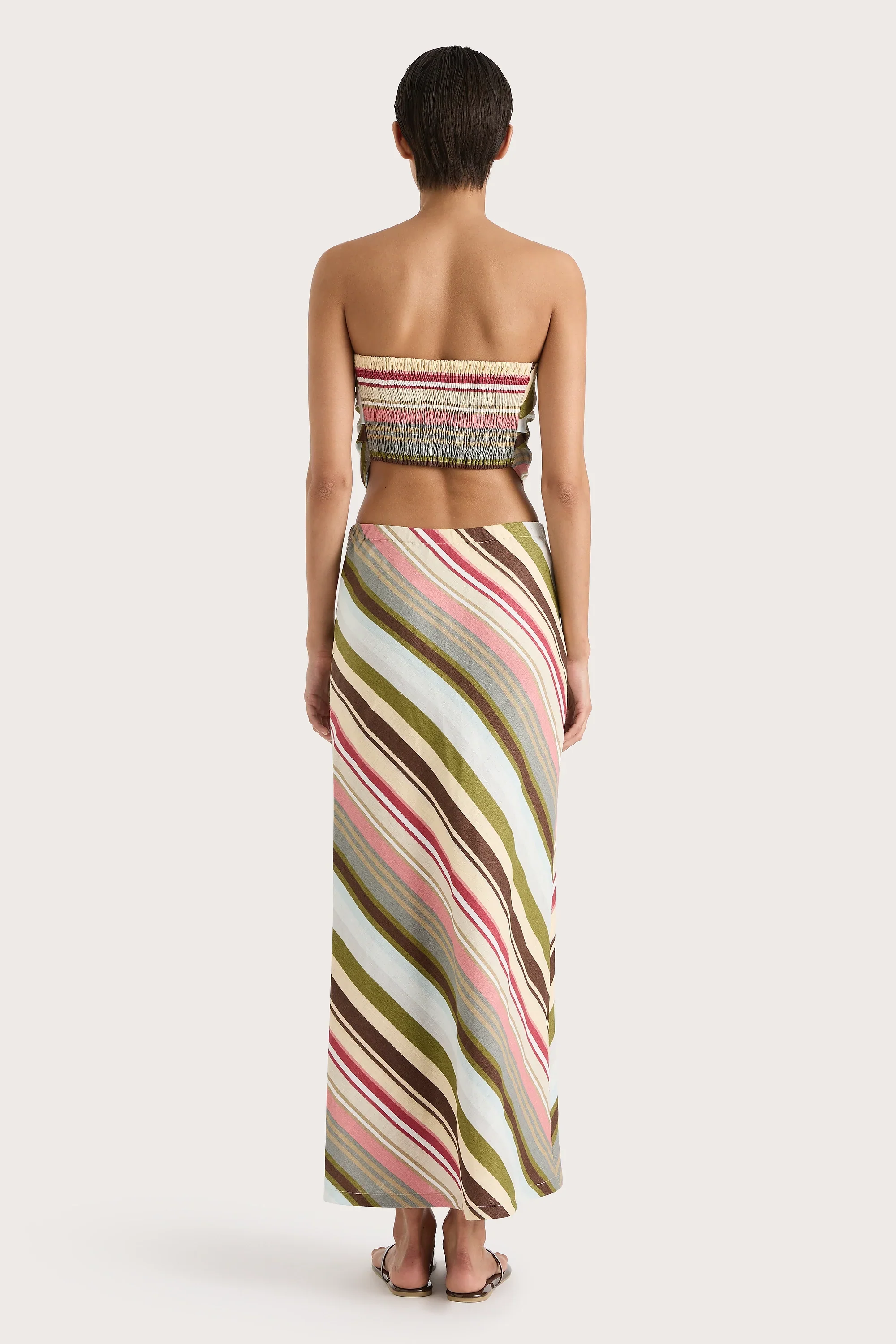 Faithfull - Antibes Strapless Top Meleu Stripe Multi - Final Sale - Image 5