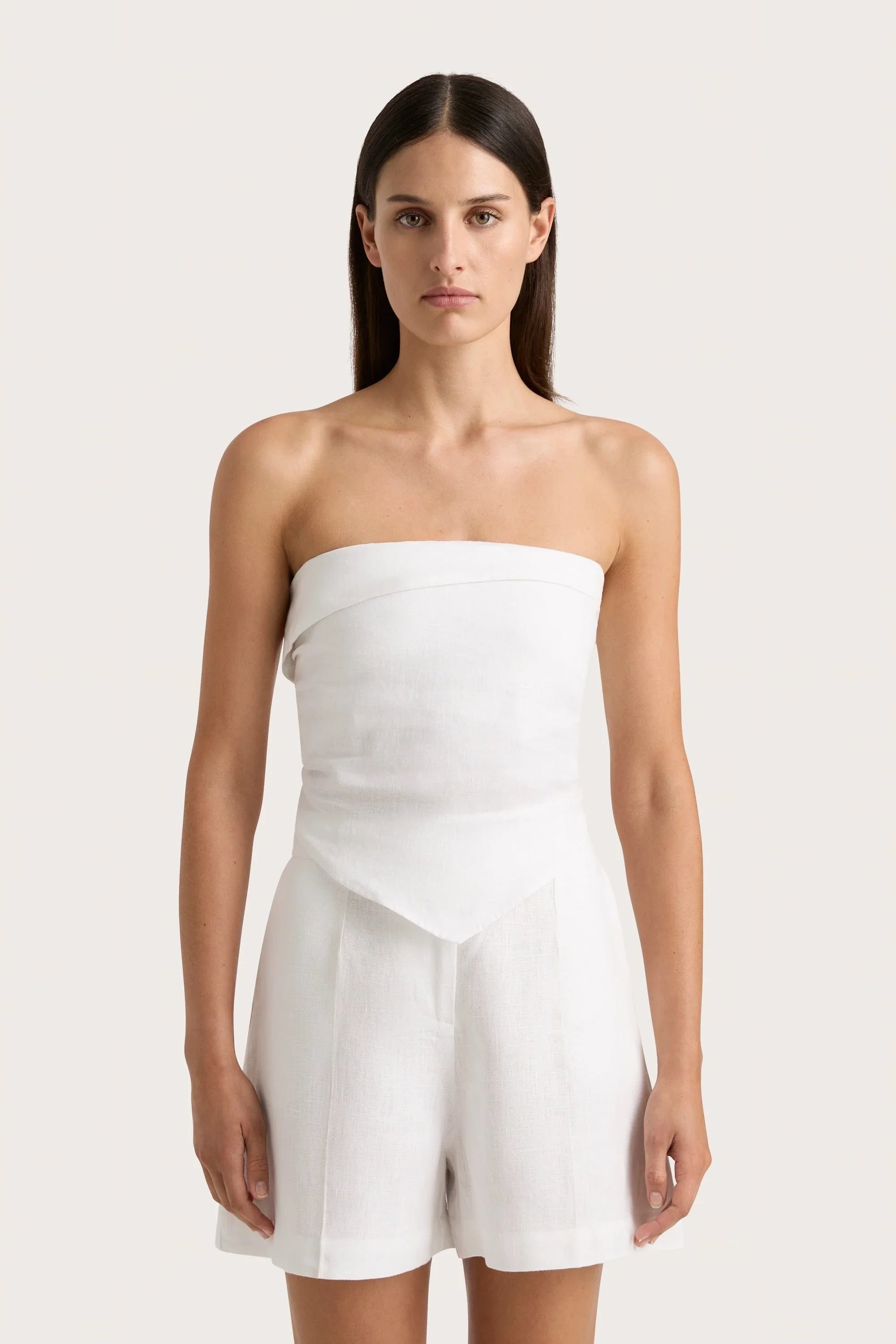 Faithfull - Antibes Strapless Top White - Final Sale - Image 2