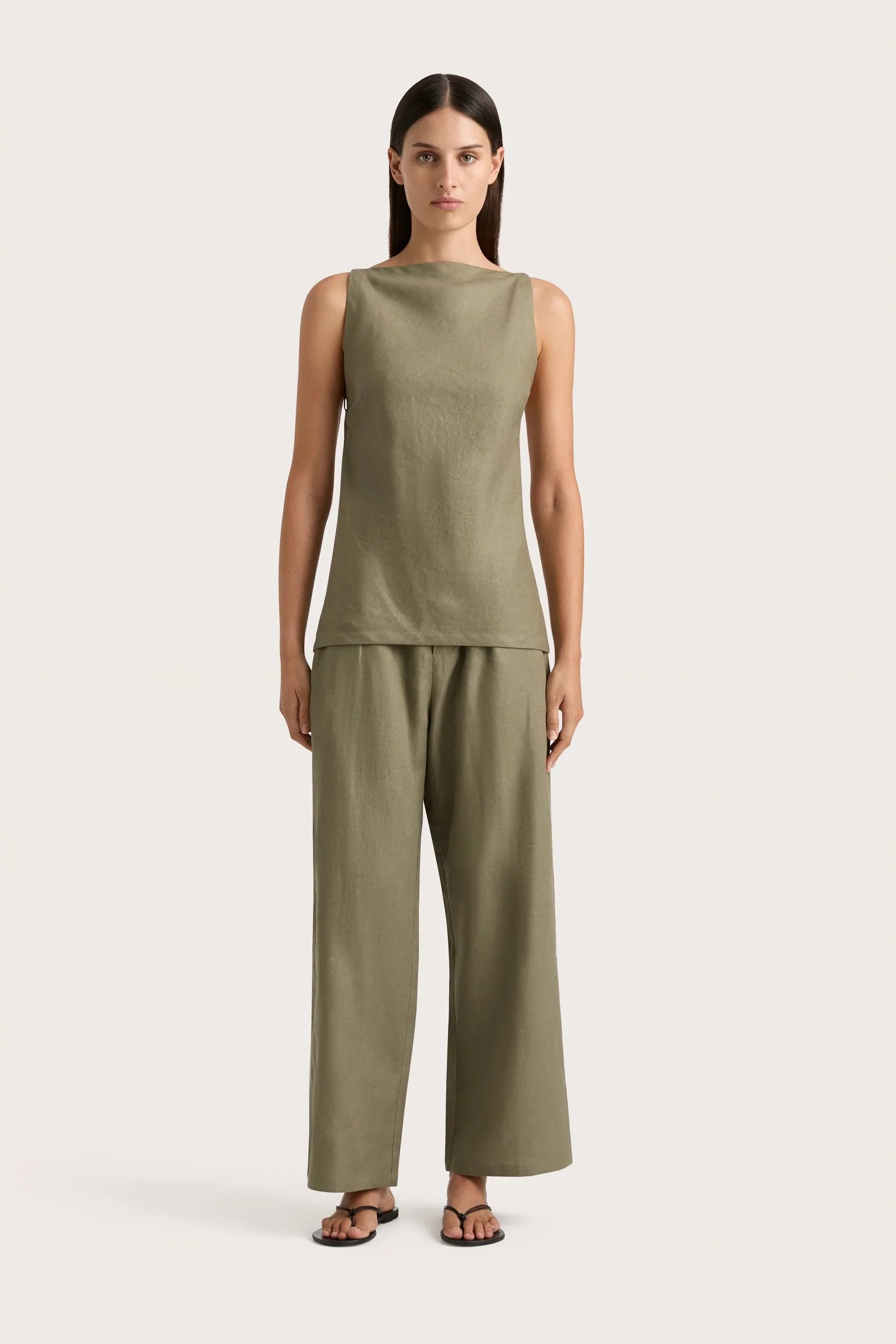 Faithfull - Antibes Top Khaki - Final Sale