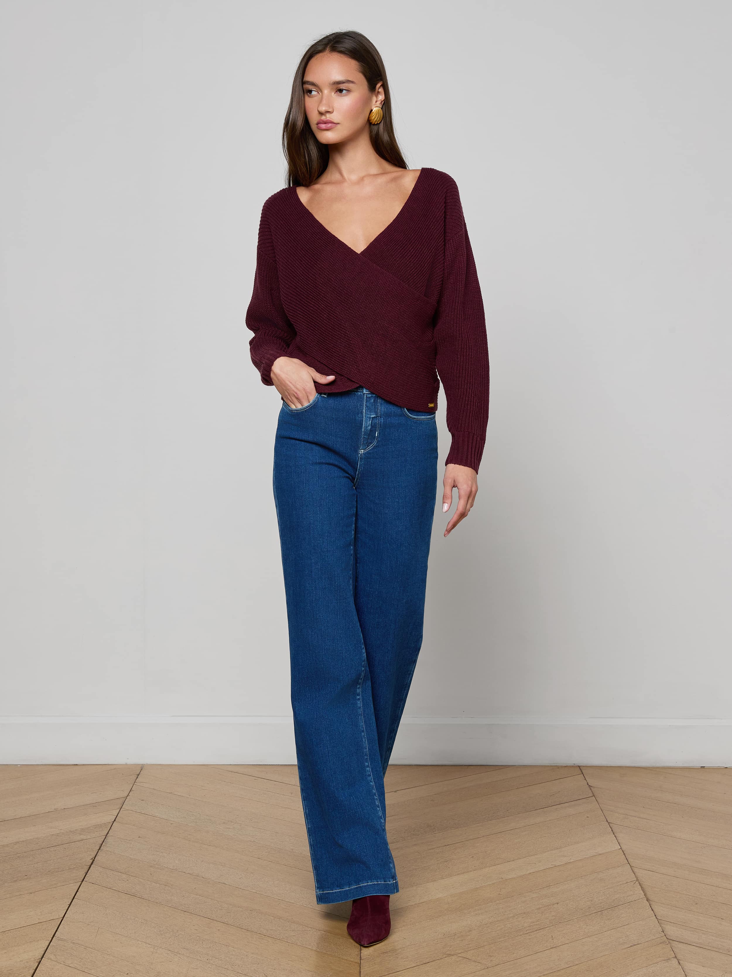 L'AGENCE - Antonella Crossover Sweater - Image 3