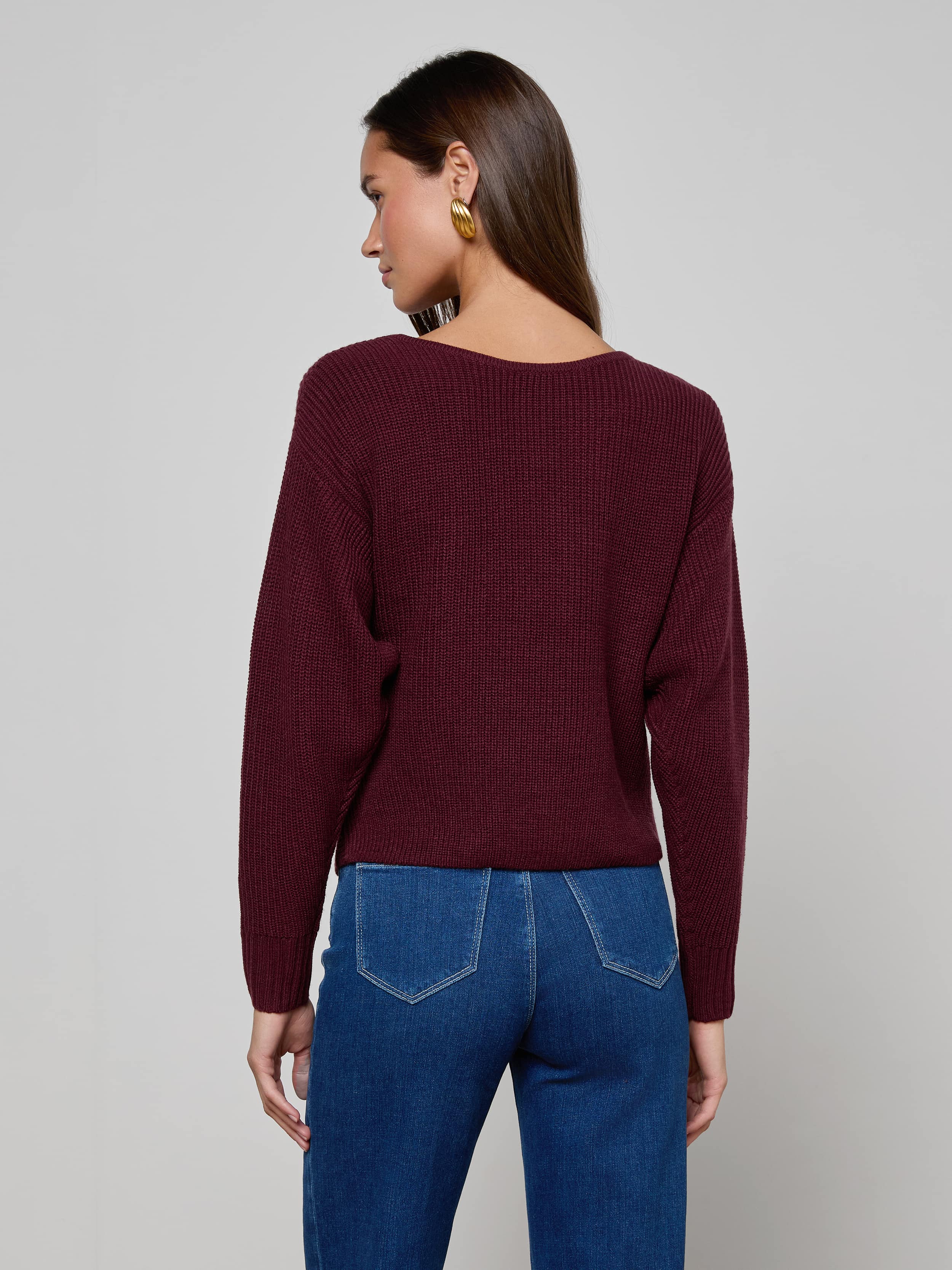 L'AGENCE - Antonella Crossover Sweater - Image 4