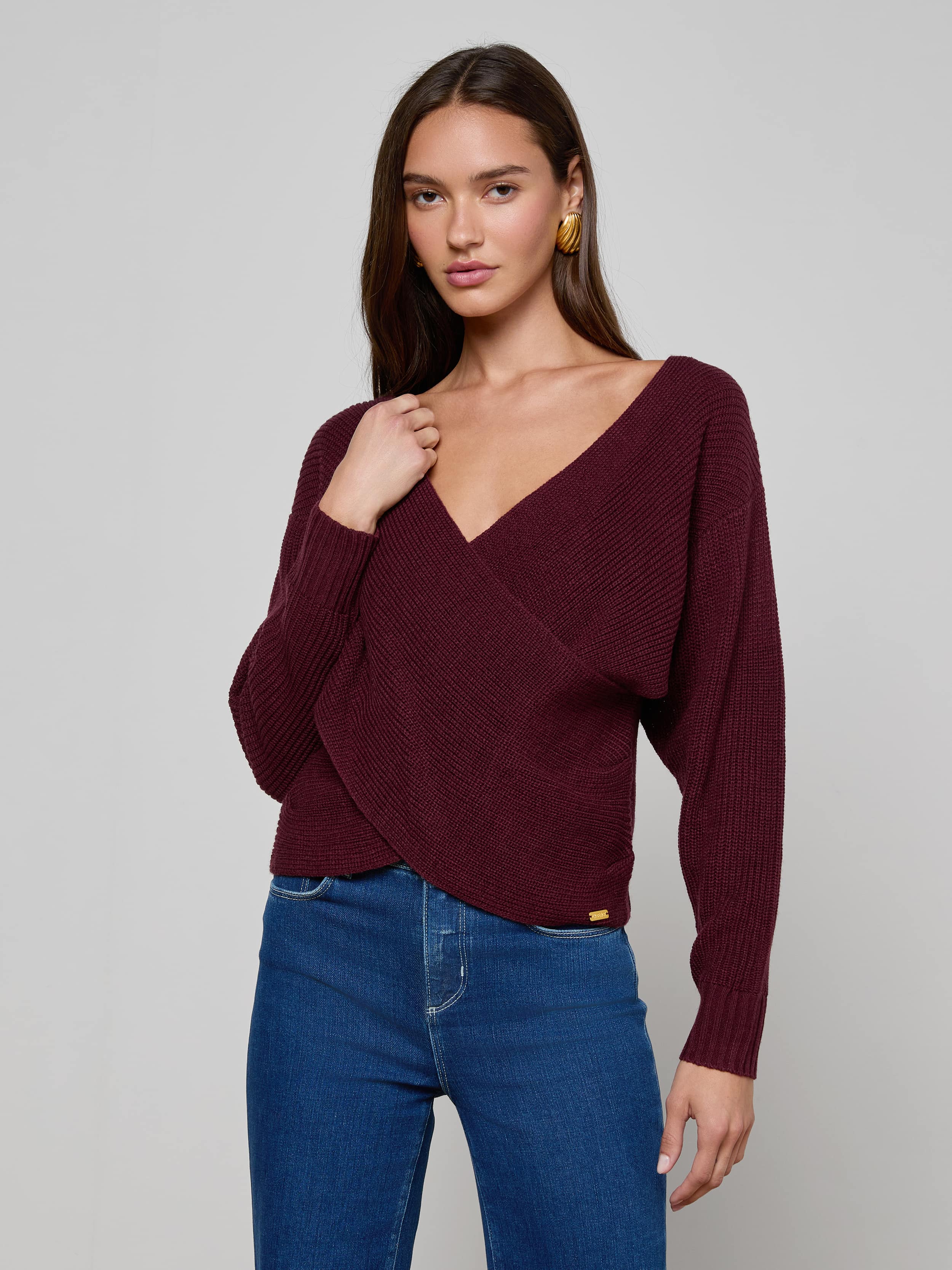 L'AGENCE - Antonella Crossover Sweater - Image 7