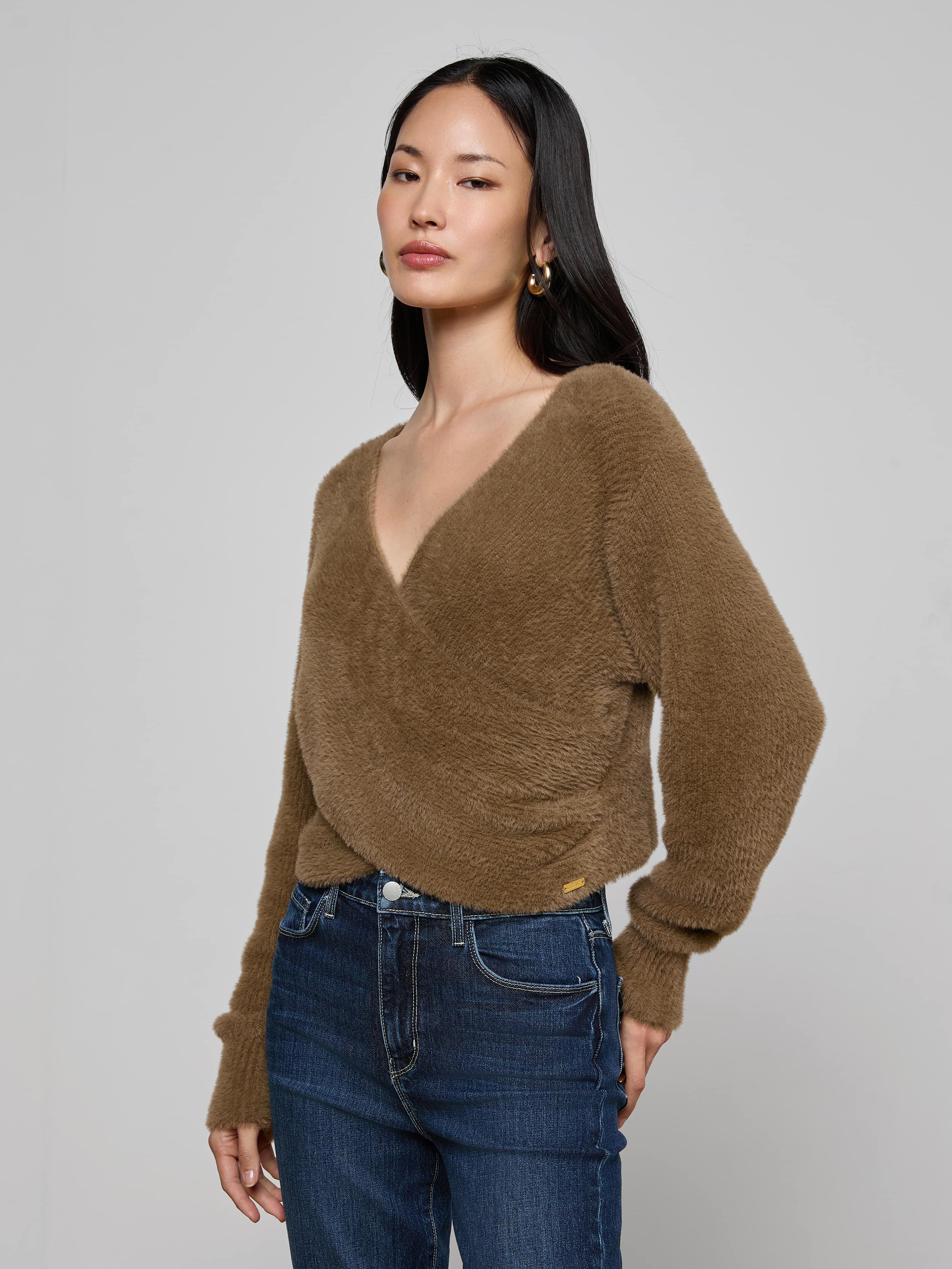L'AGENCE - Antonella Crossover Sweater - Image 2