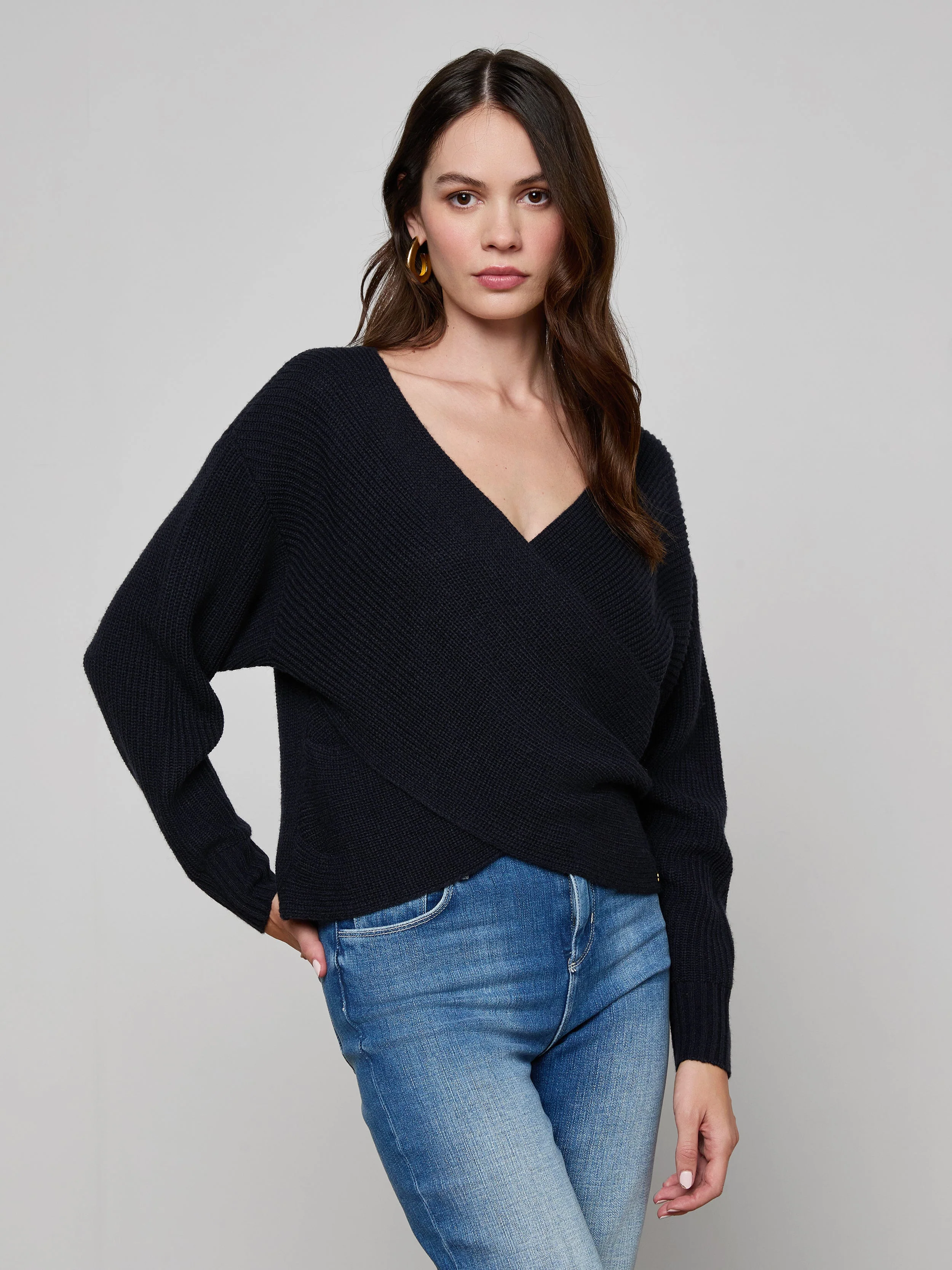 L'AGENCE - Antonella Crossover Sweater - Image 2