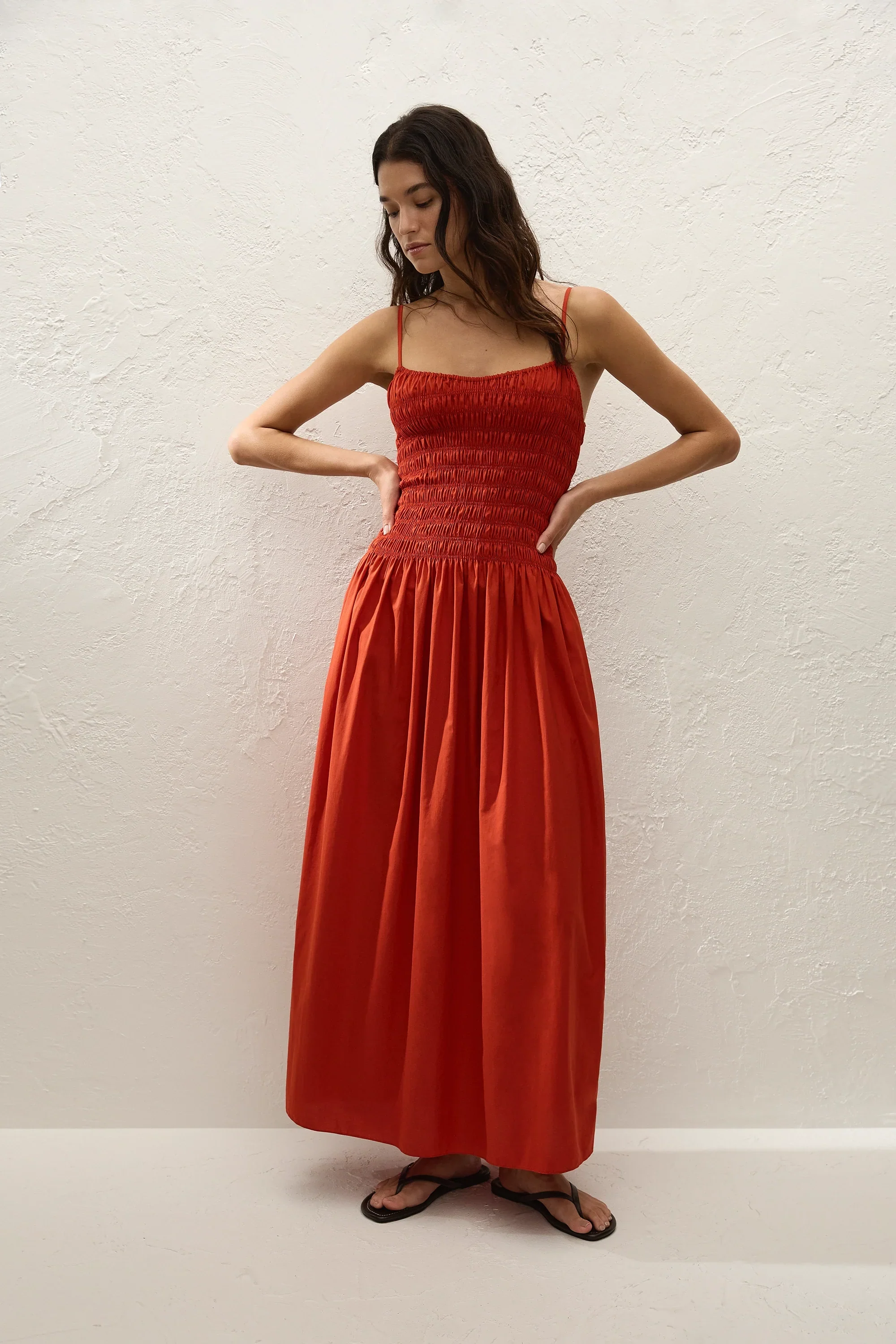 Faithfull - Araceli Maxi Dress Dusty Tomato