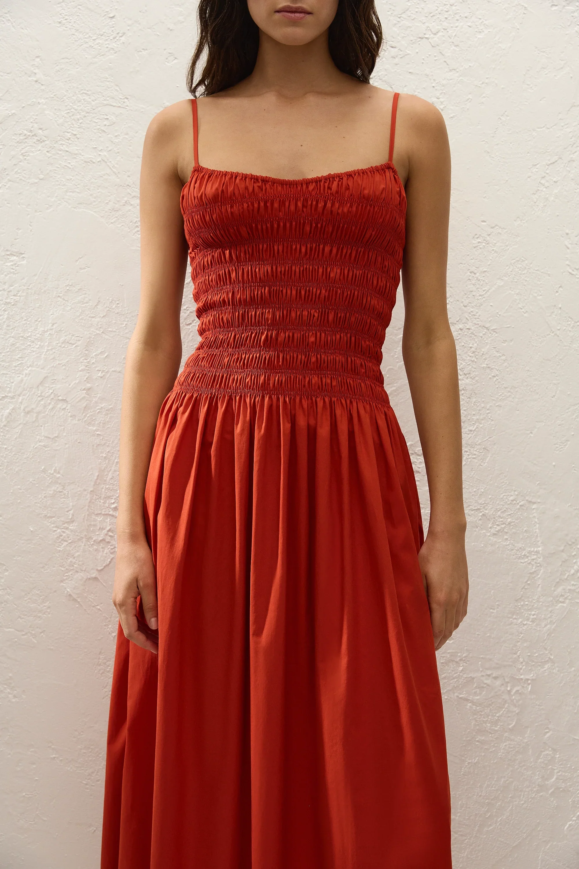 Faithfull - Araceli Maxi Dress Dusty Tomato - Image 3