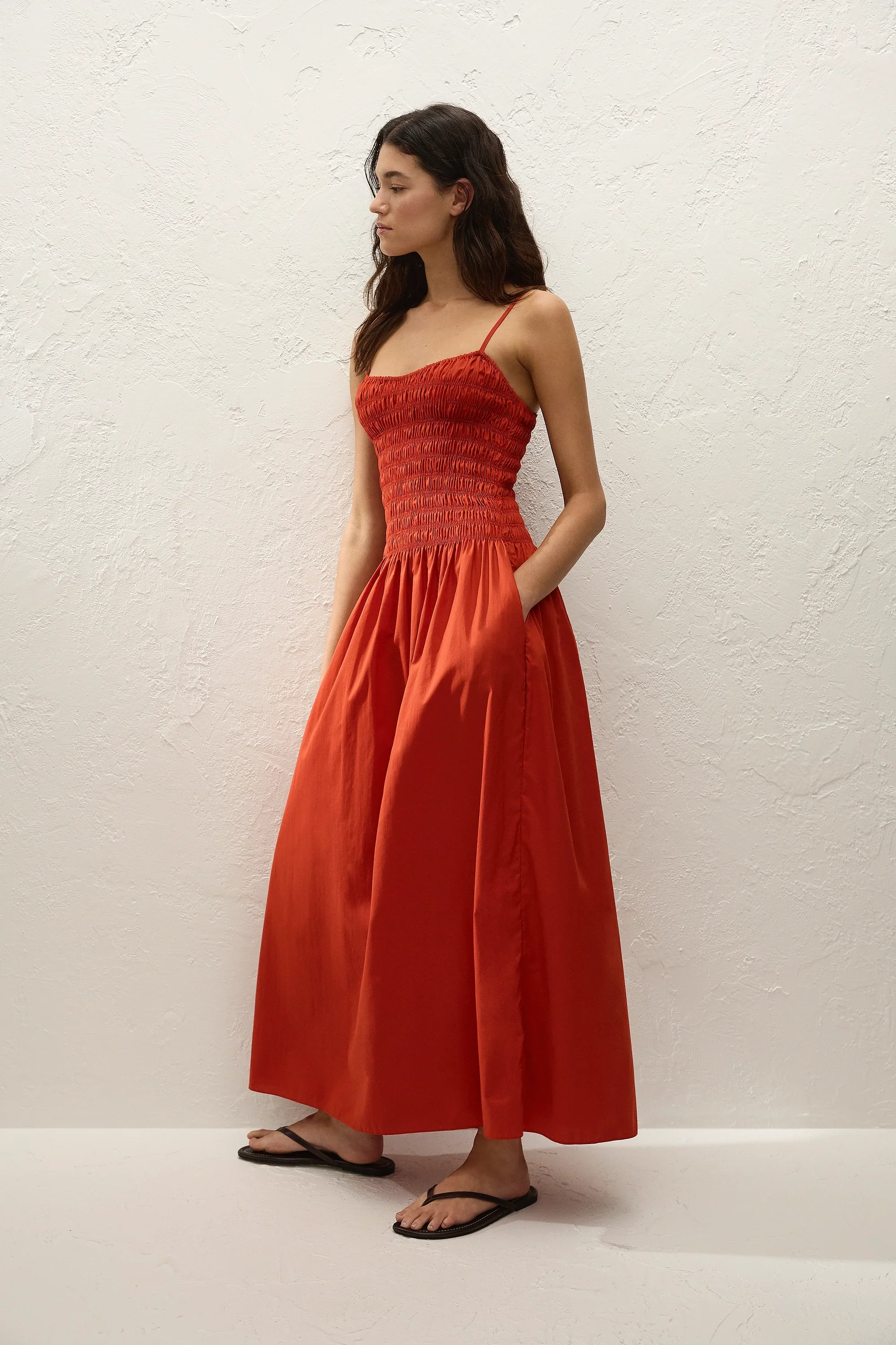 Faithfull - Araceli Maxi Dress Dusty Tomato - Image 4