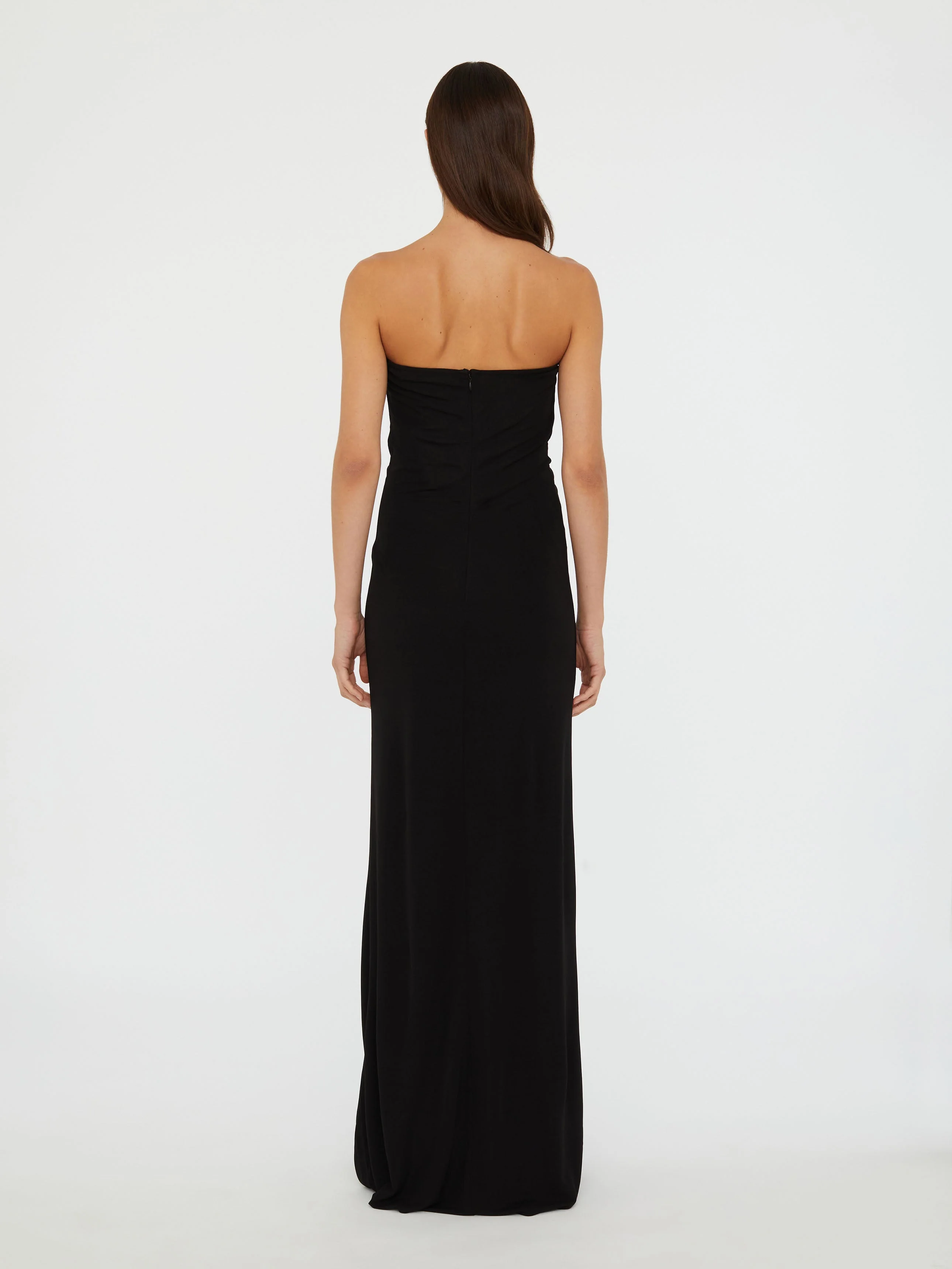 Christopher Esber - Arced Palm Strapless Dress - Image 6