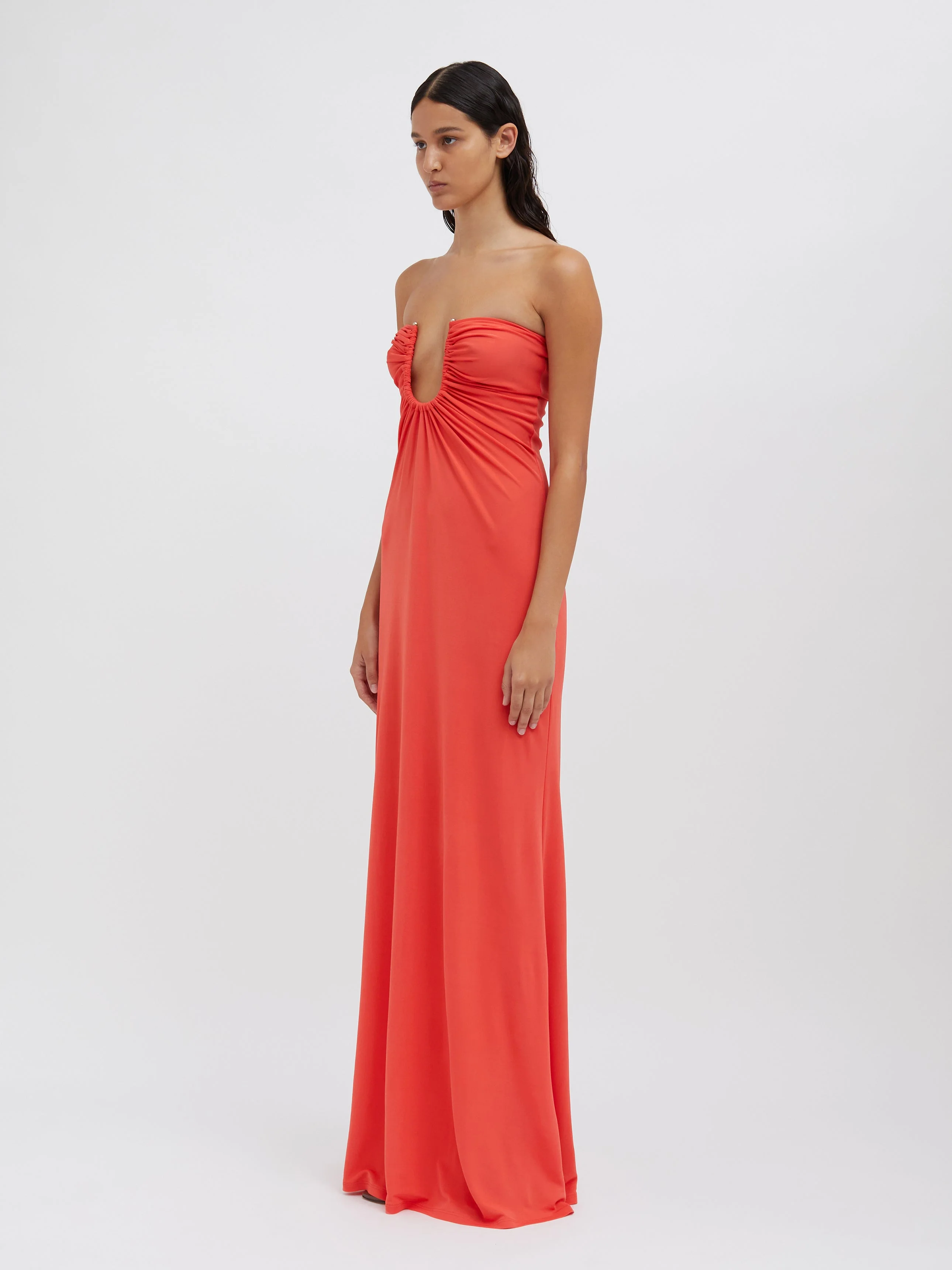 Christopher Esber - Arced Palm Strapless Dress - Image 3