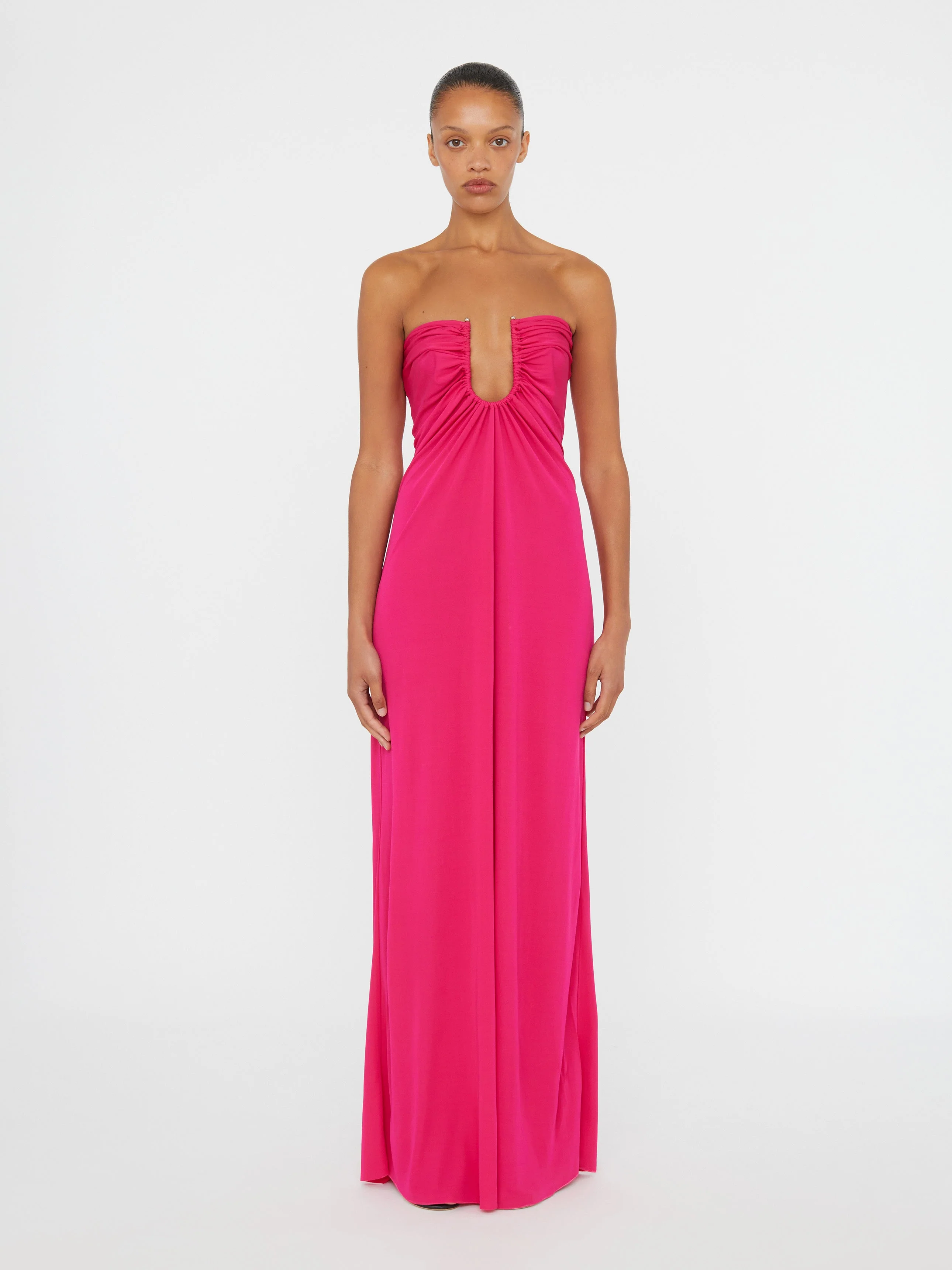 Christopher Esber - Arced Palm Strapless Dress