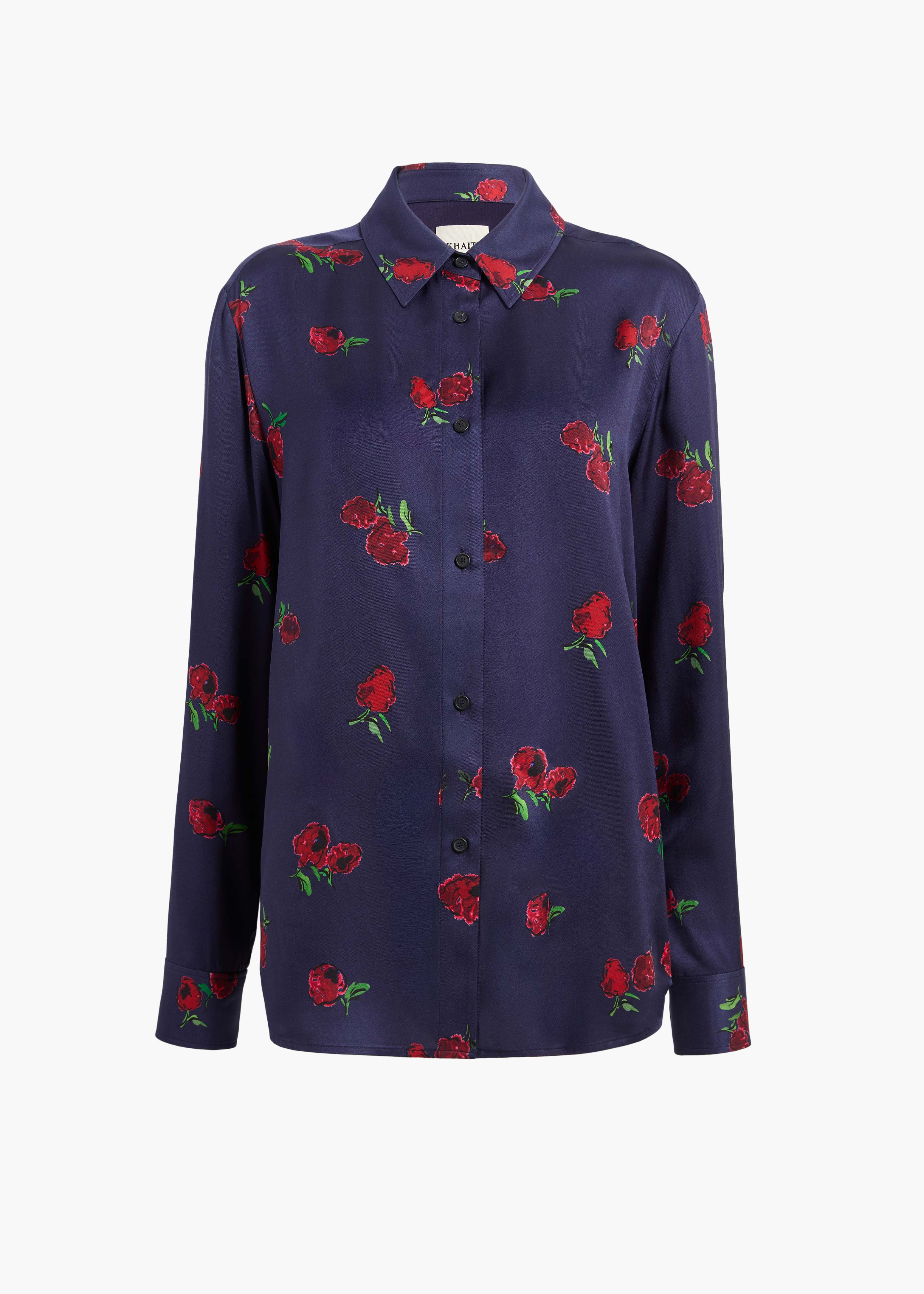 Khaite - Argo Top in Amethyst with Raspberry Print - Image 9
