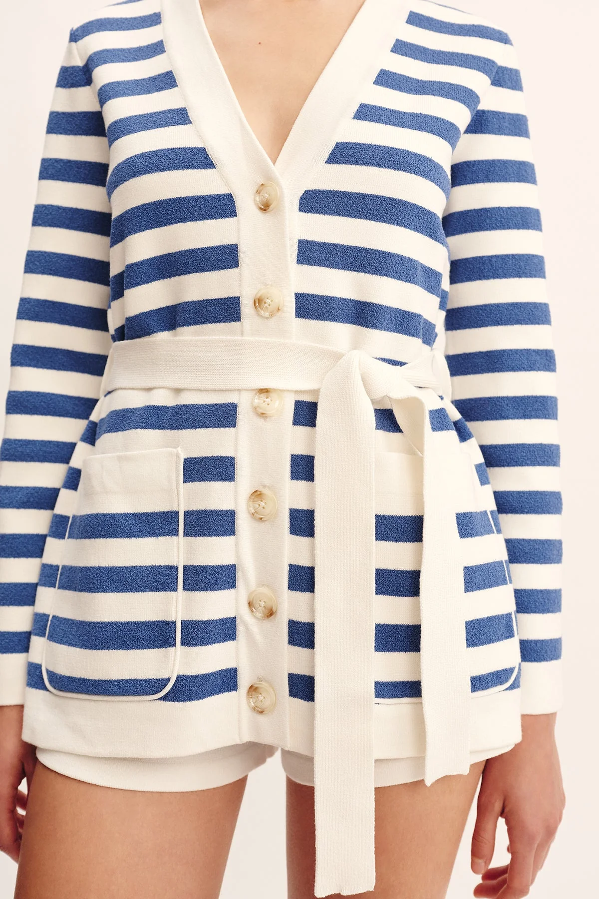 Posse - ARI CARDIGAN - BLUE STRIPE - Image 7