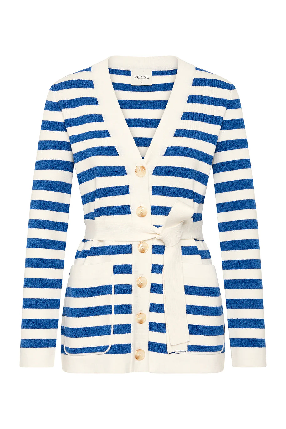 Posse - ARI CARDIGAN - BLUE STRIPE - Image 8