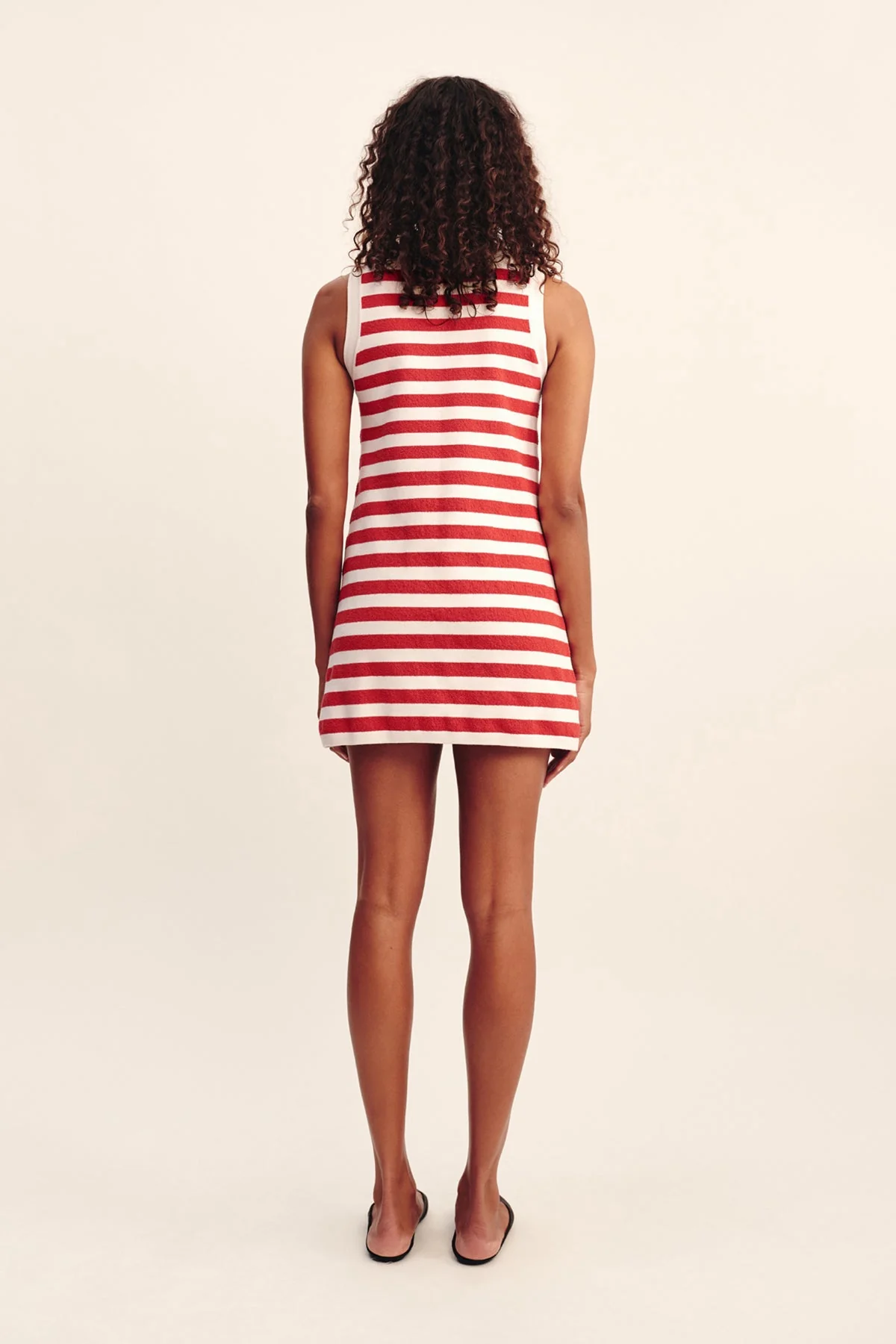 Posse - ARI MINI DRESS - CORAL STRIPE - Image 12
