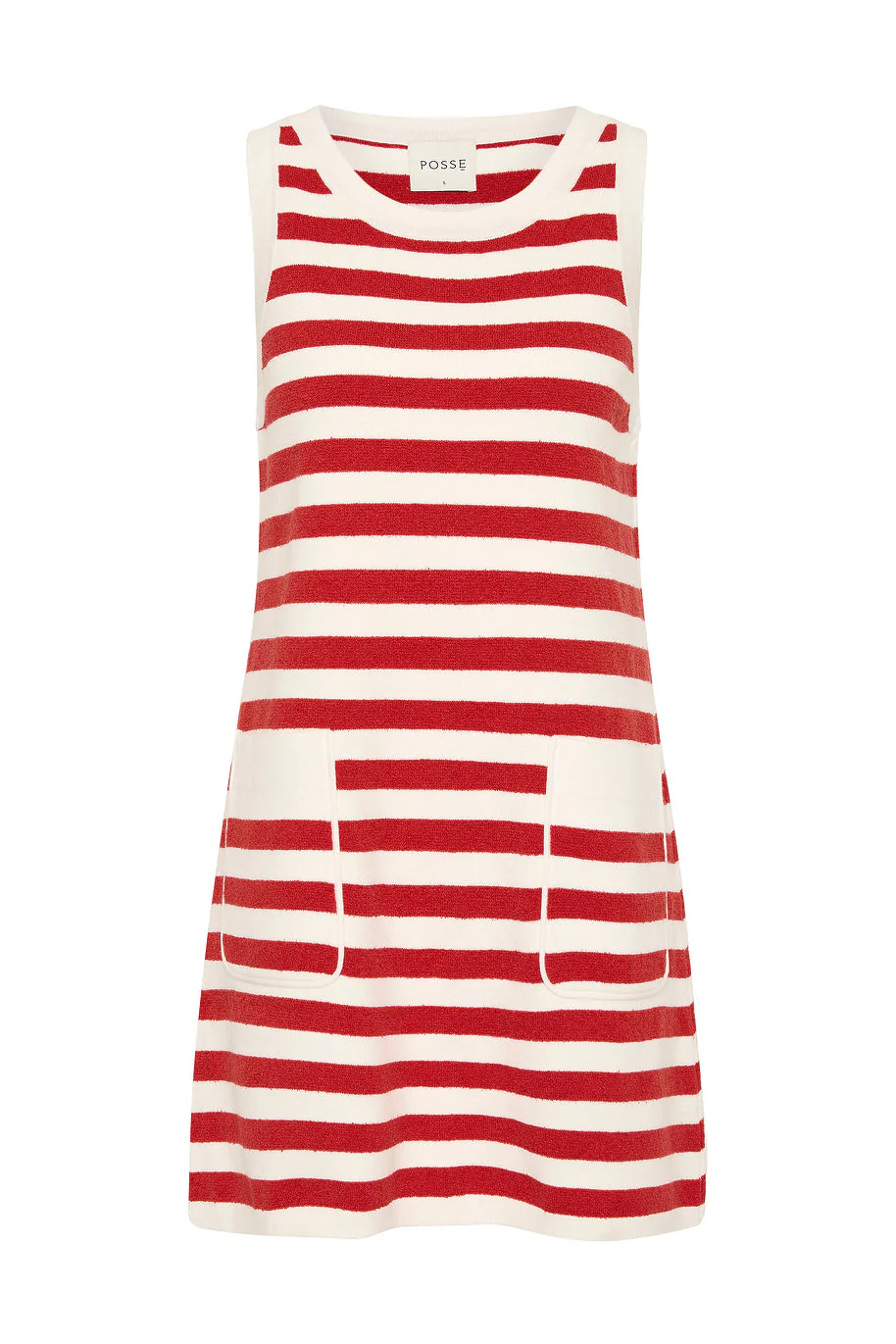 Posse - ARI MINI DRESS - CORAL STRIPE - Image 7