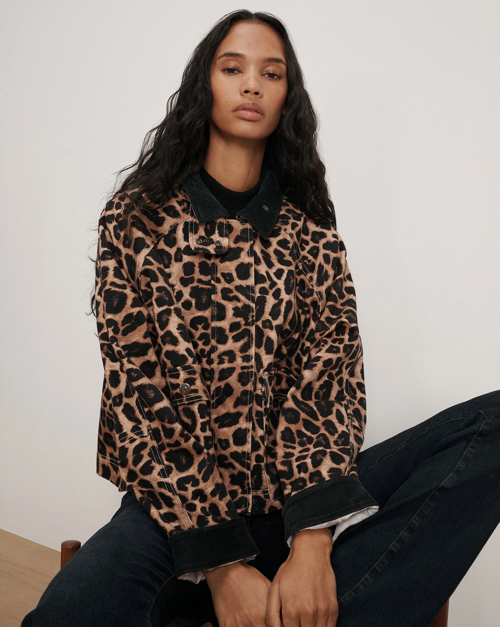 Veronica Beard - Arlo Leopard Chore Jacket