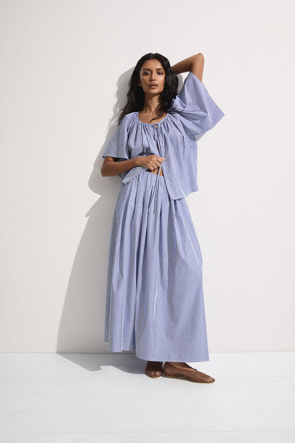 Faithfull - Astrid Skirt Helle Stripe Vintage Navy - Image 3