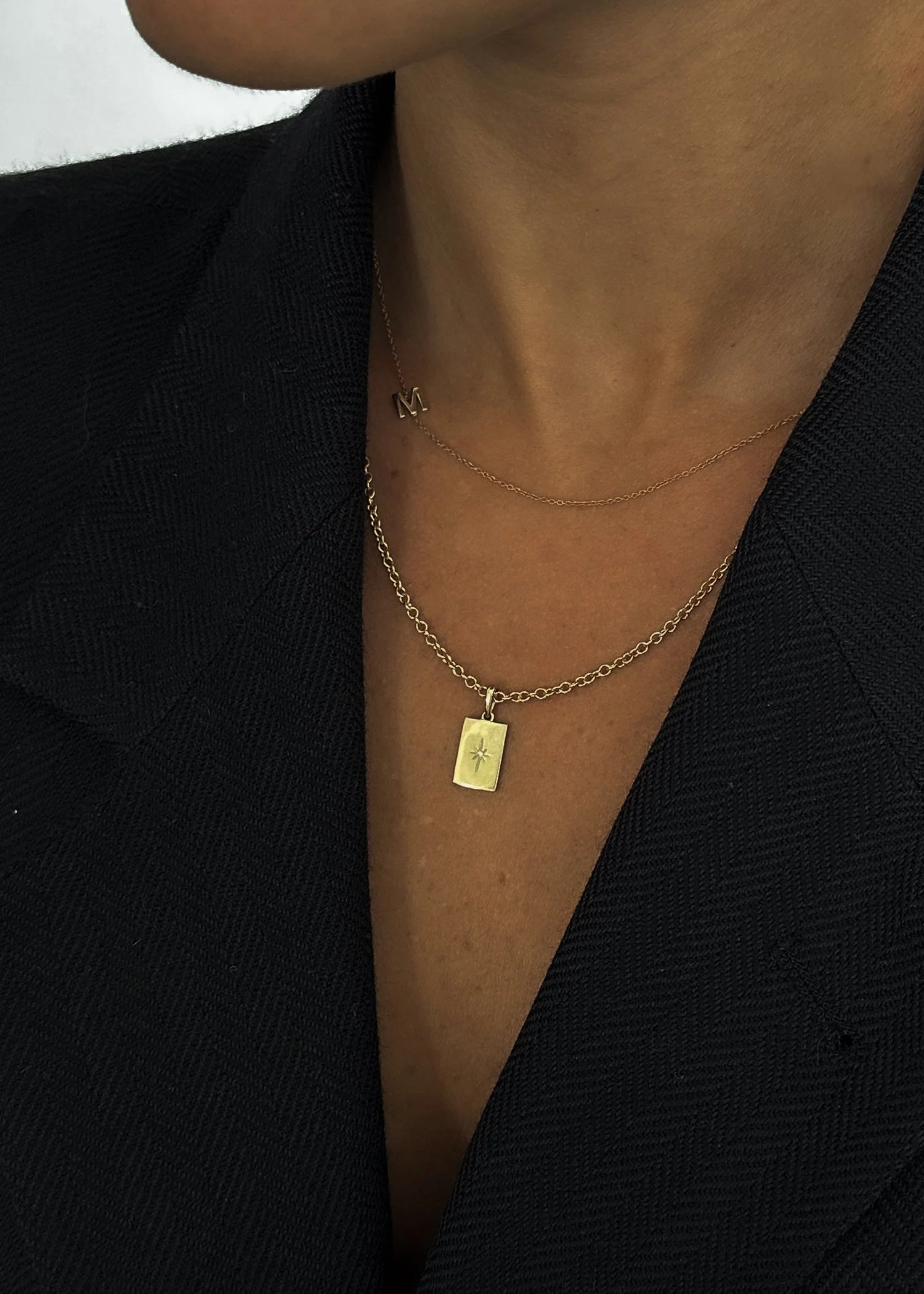 Kinn - Asymmetrical Initial Necklace - Image 6