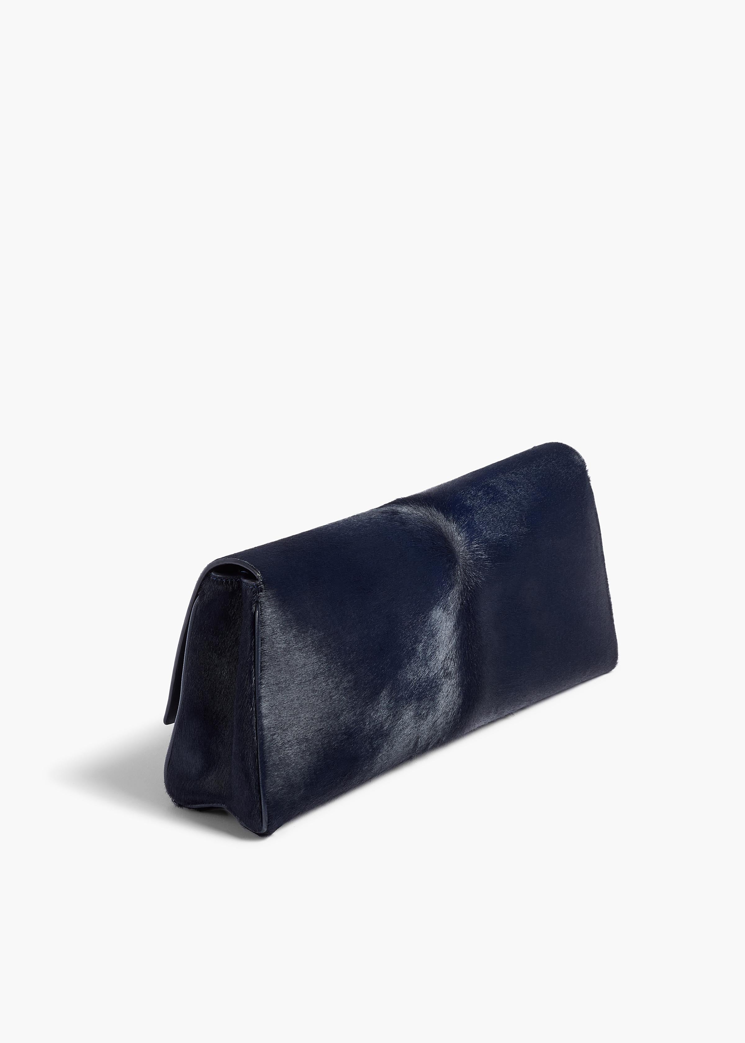 Khaite - Audrey Clutch in Midnight Haircalf - Image 8