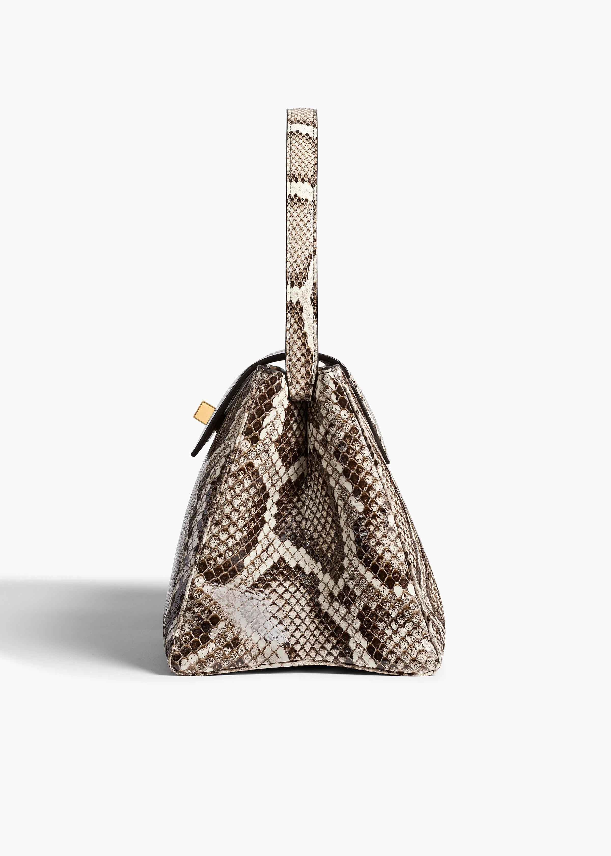 Khaite - Audrey Top Handle Bag in Natural Python - Image 3