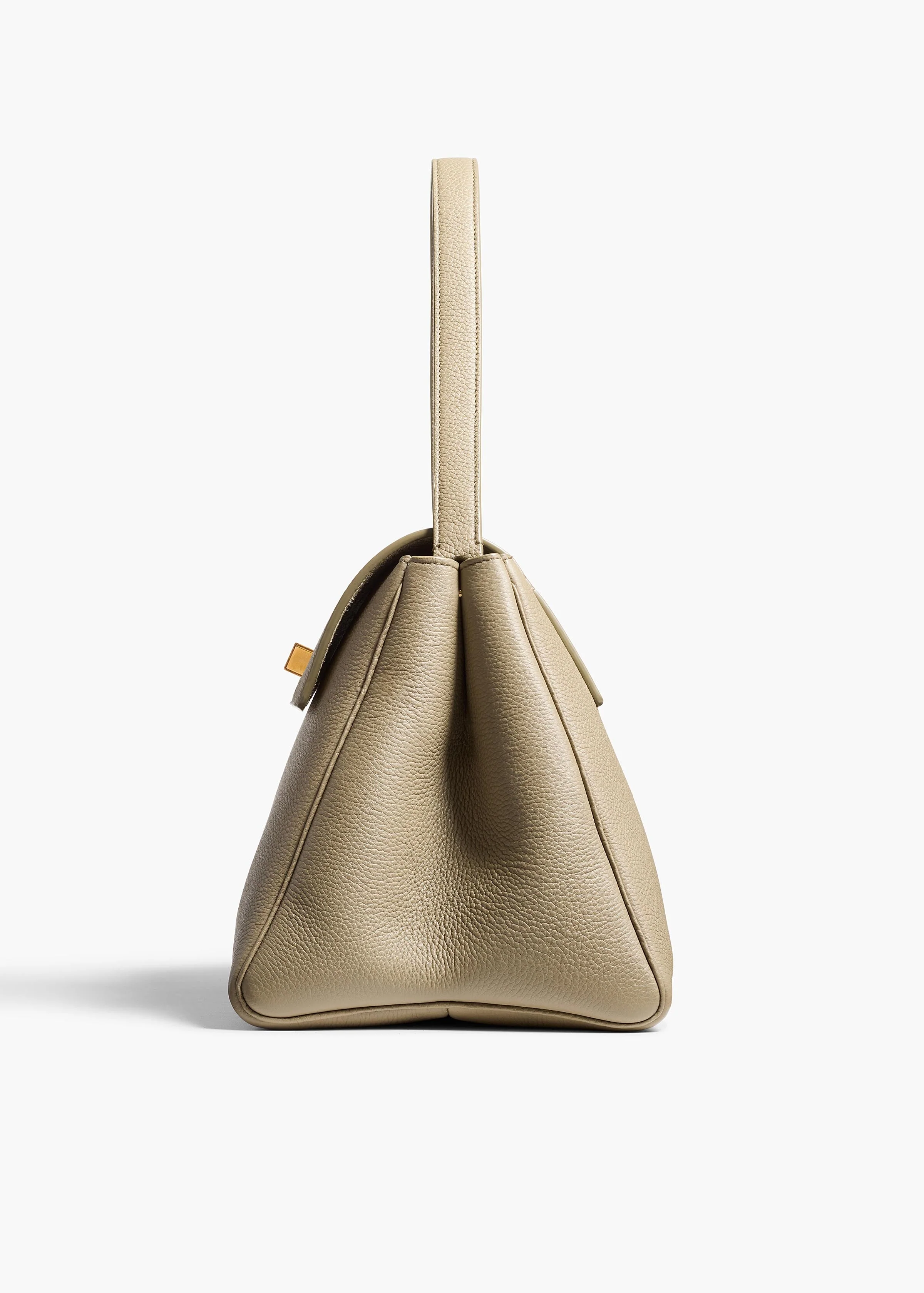 Khaite - Audrey Top Handle Bag in Sage Pebbled Leather - Image 9