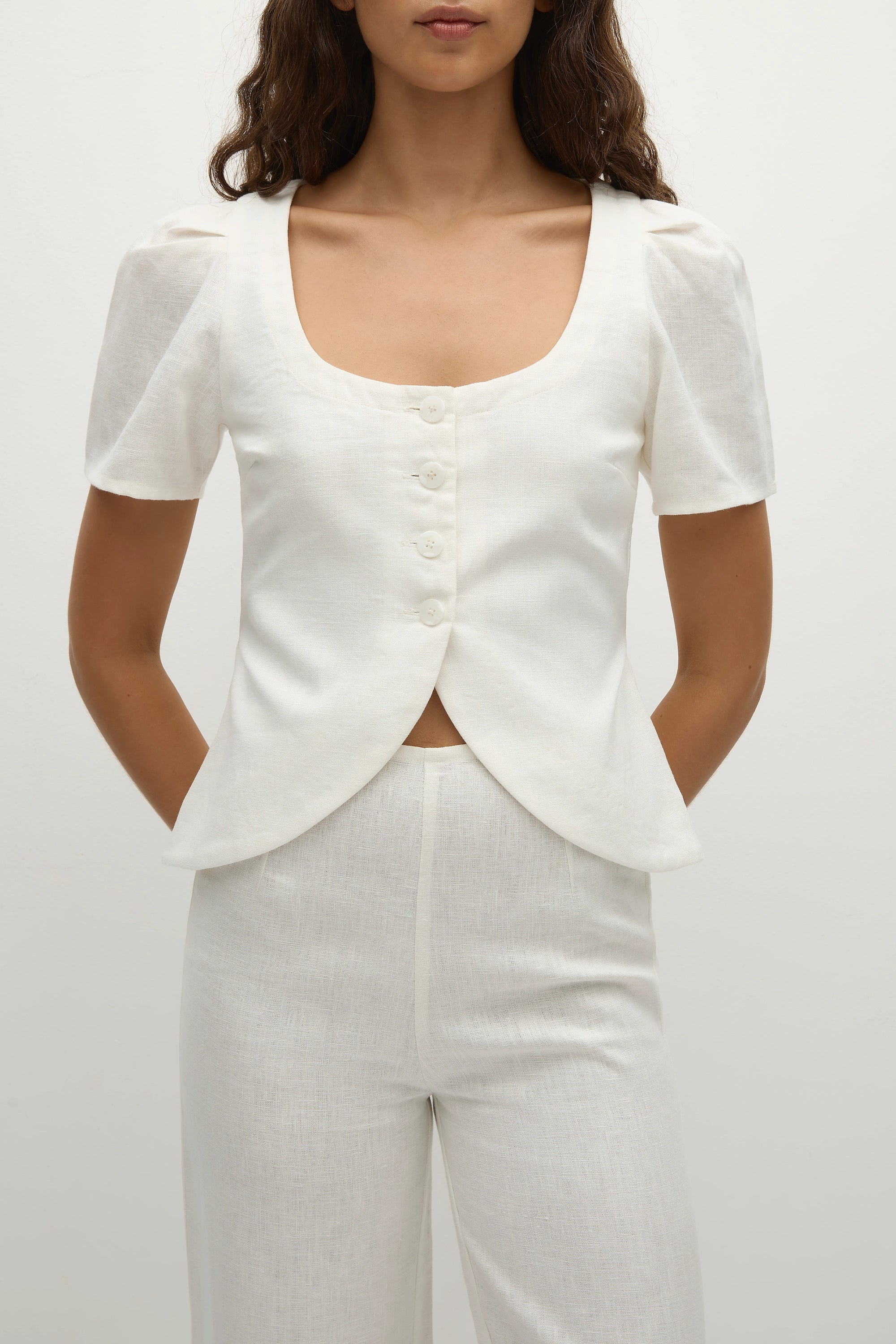 Faithfull - Audrey Vest White - Image 3