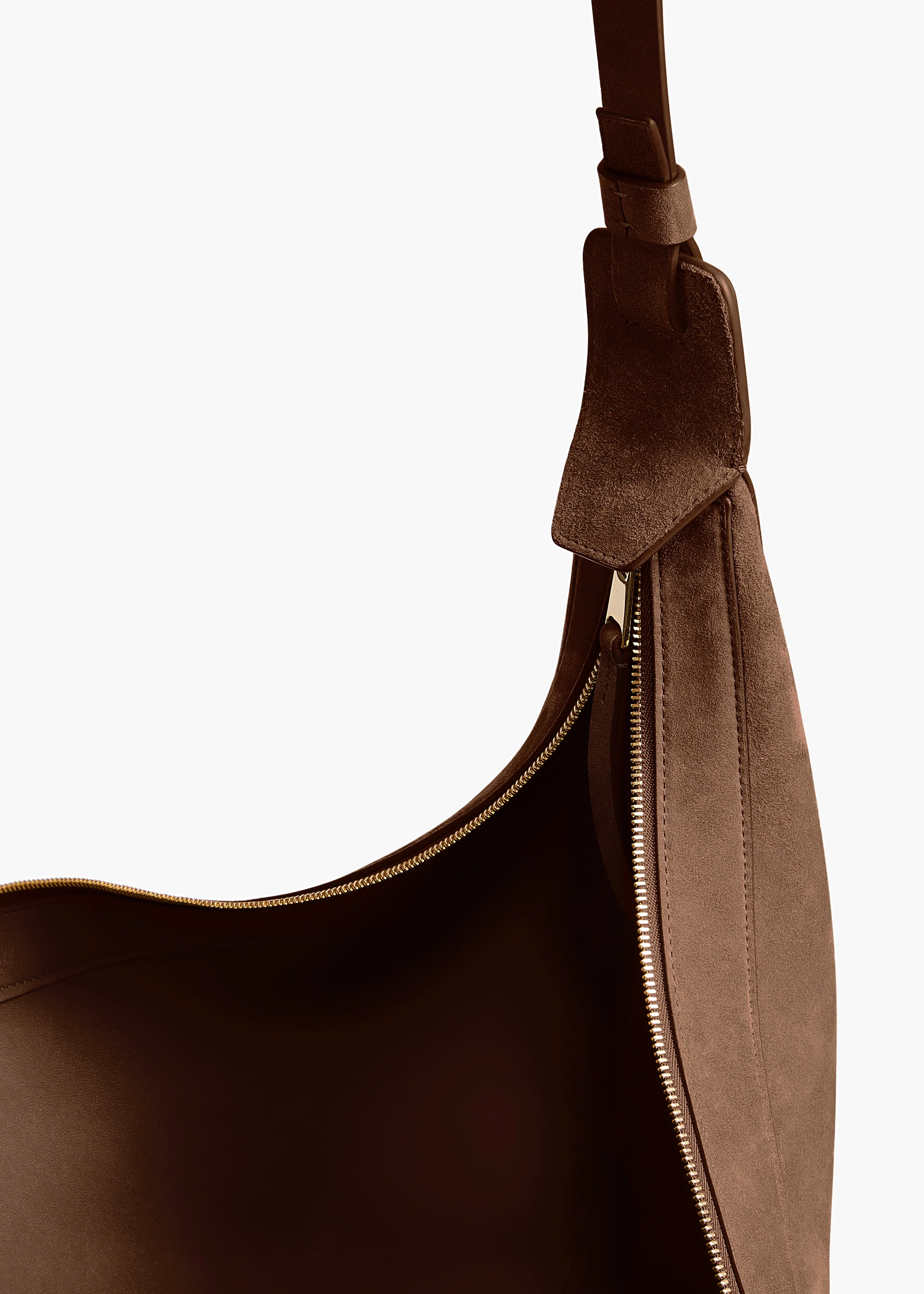 Khaite - Augustina Hobo in Cedar Suede - Image 3