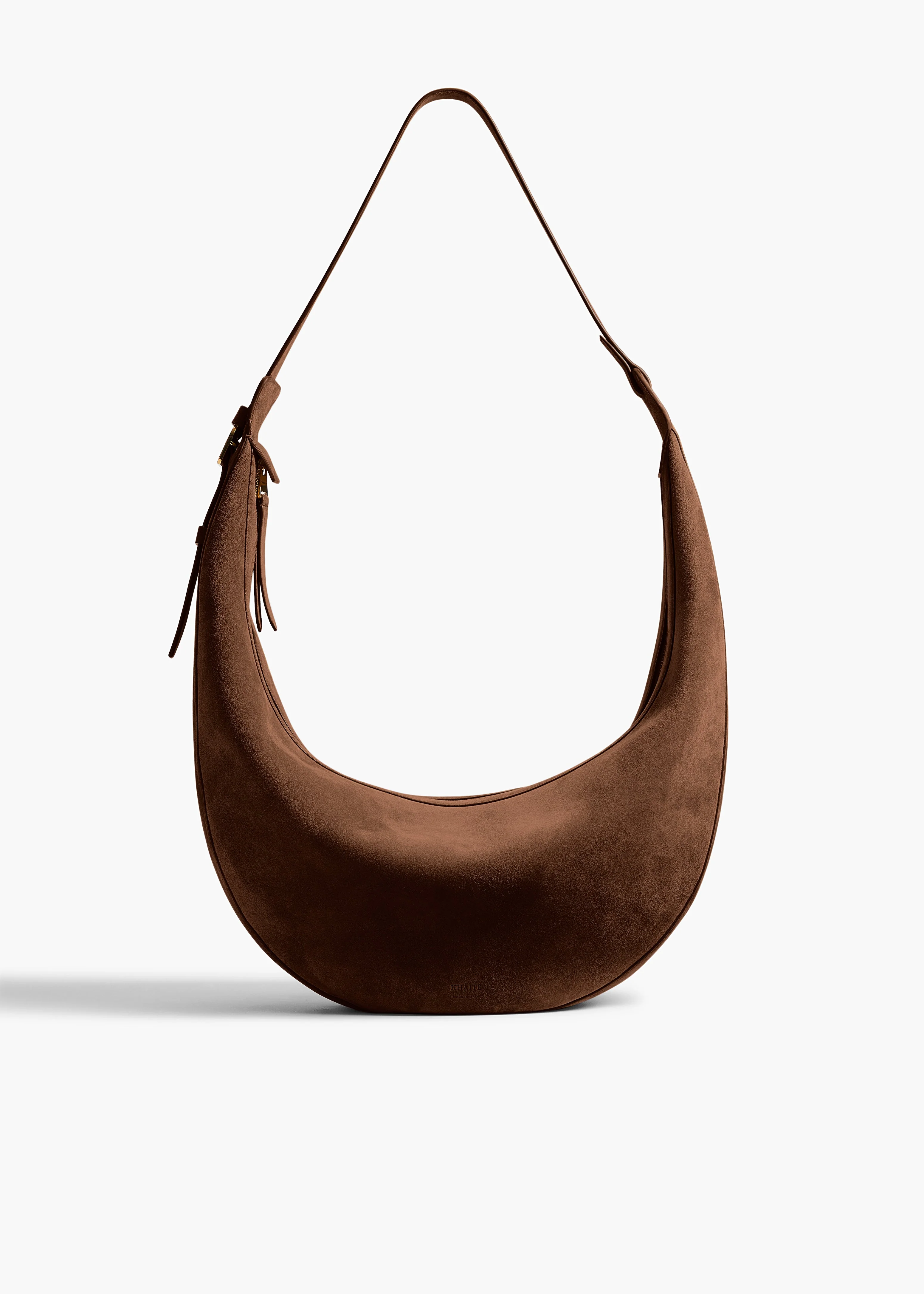 Khaite - Augustina Hobo in Cedar Suede - Image 8
