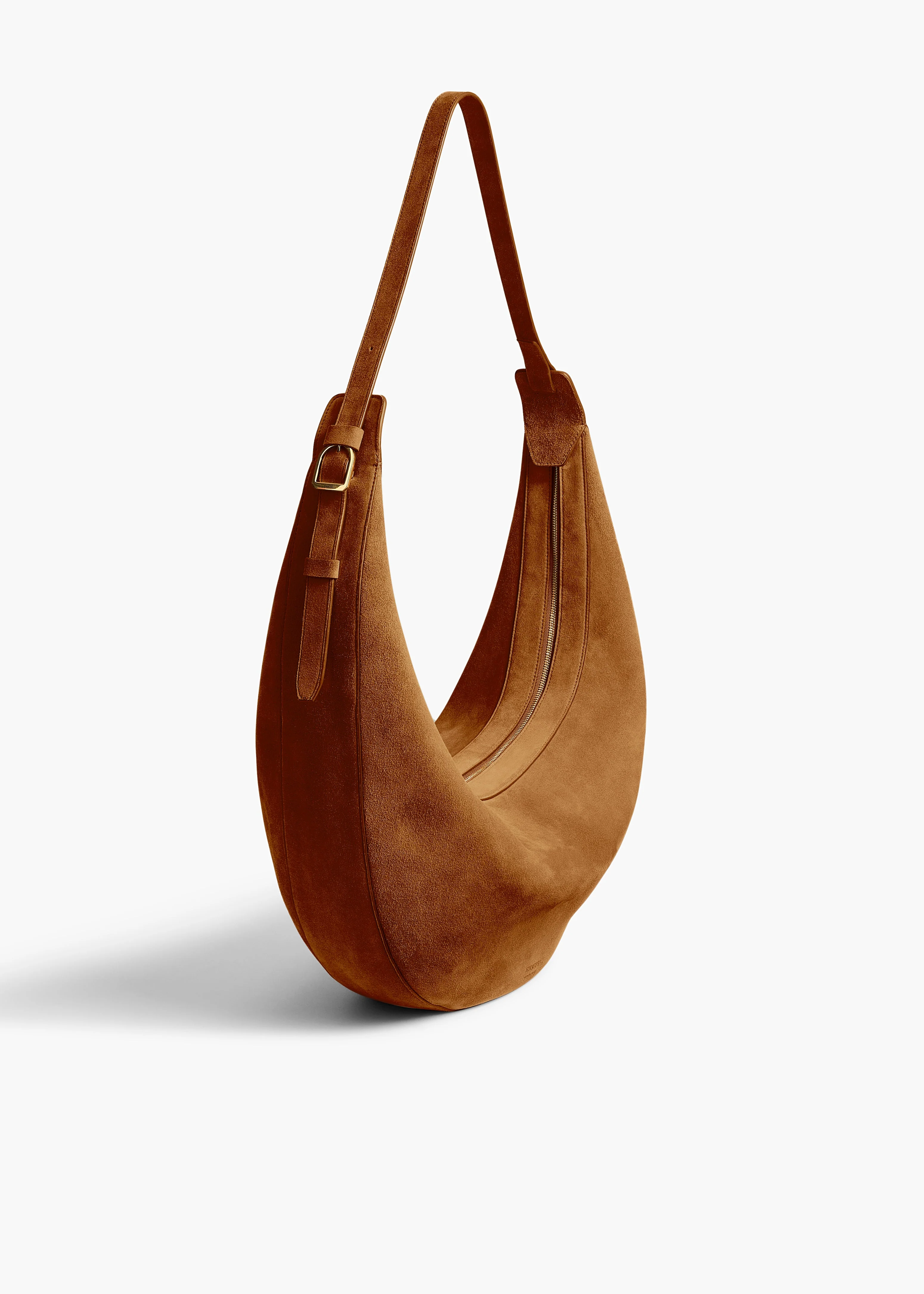 Khaite - Augustina Hobo in Mud Suede - Image 7