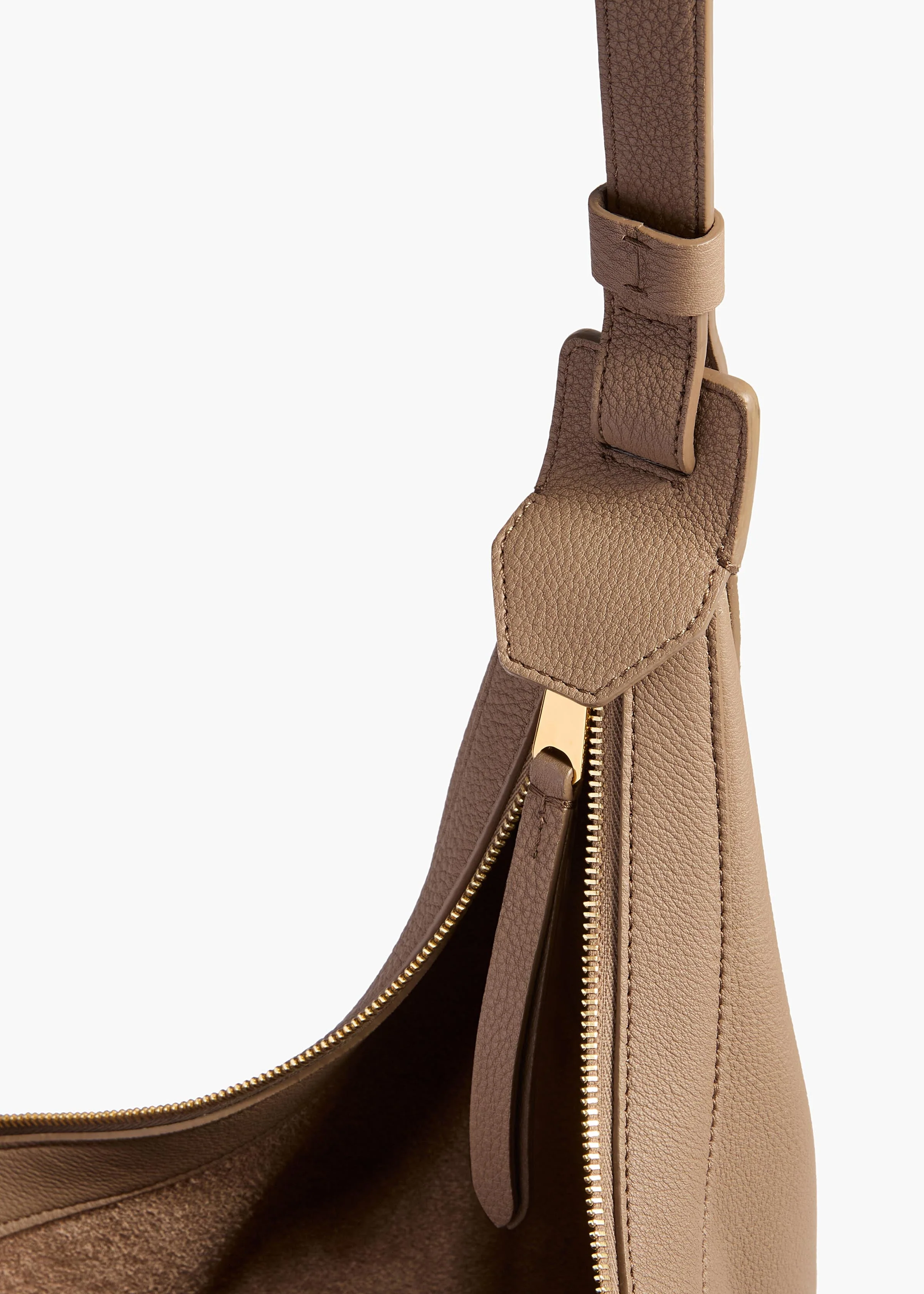 Khaite - Small Augustina Crossbody Bag in Mokka Pebbled Leather - Image 9
