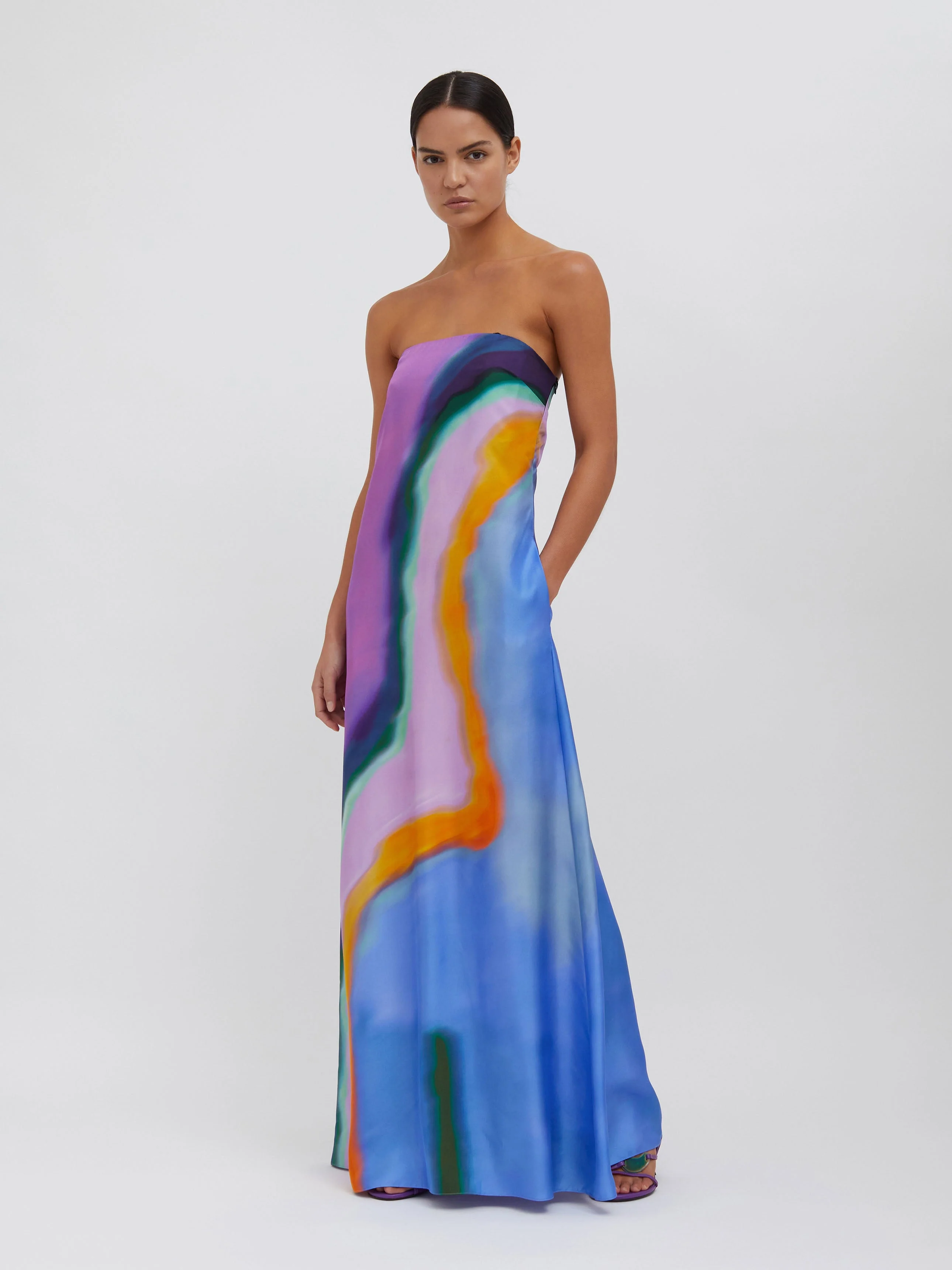 Christopher Esber - Aura Silk Strapless Dress