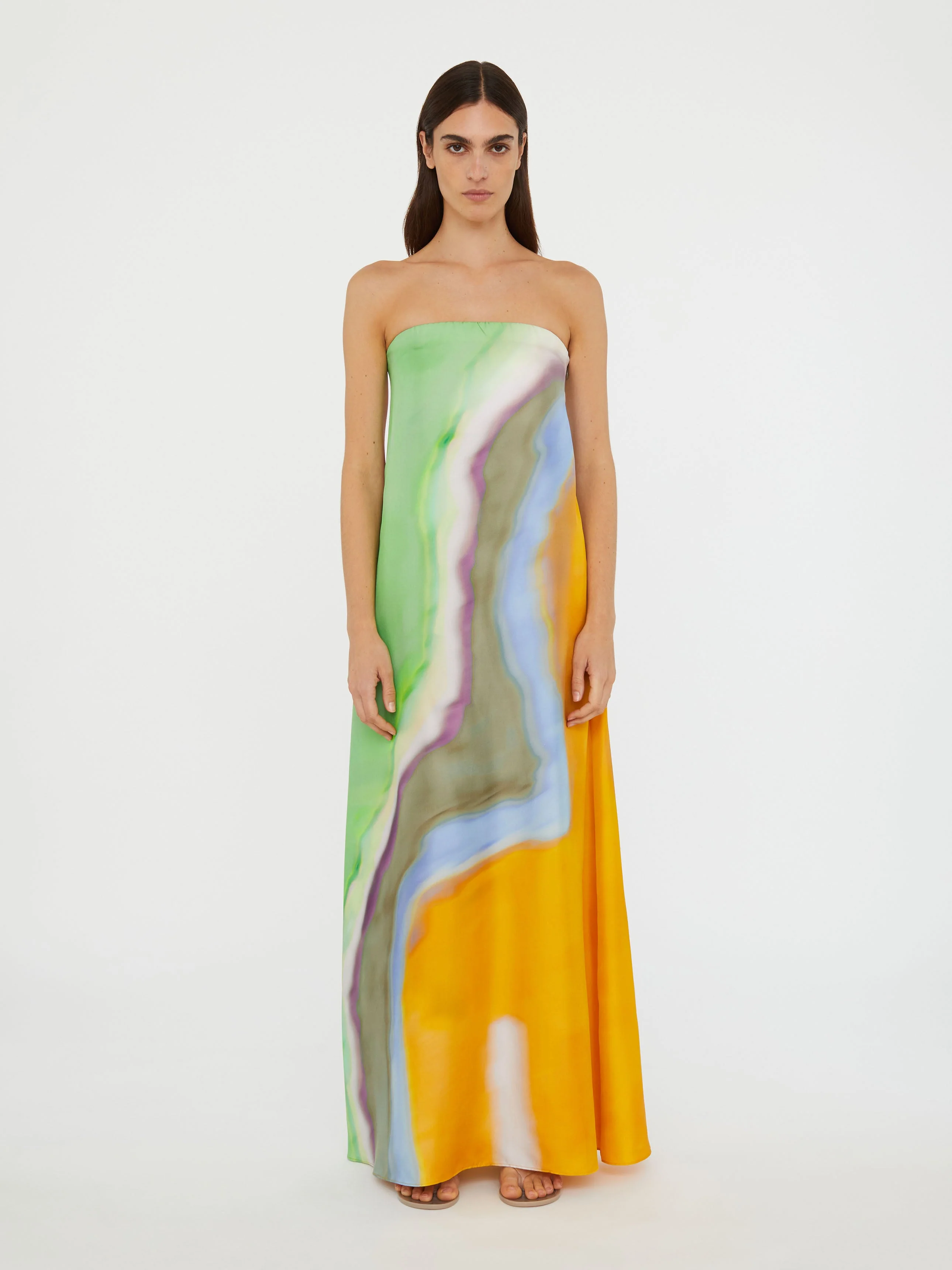 Christopher Esber - Aura Silk Strapless Dress