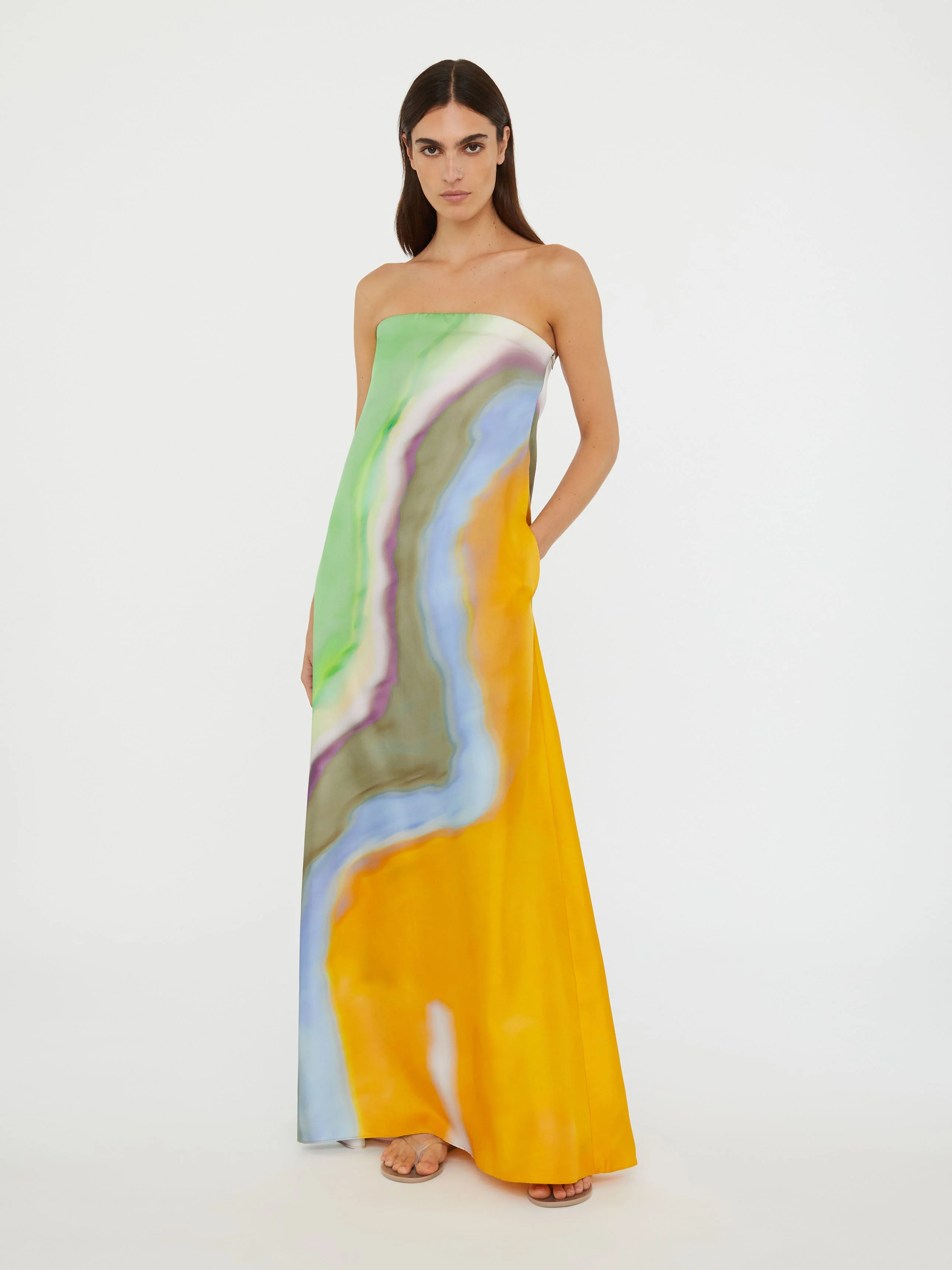 Christopher Esber - Aura Silk Strapless Dress - Image 2