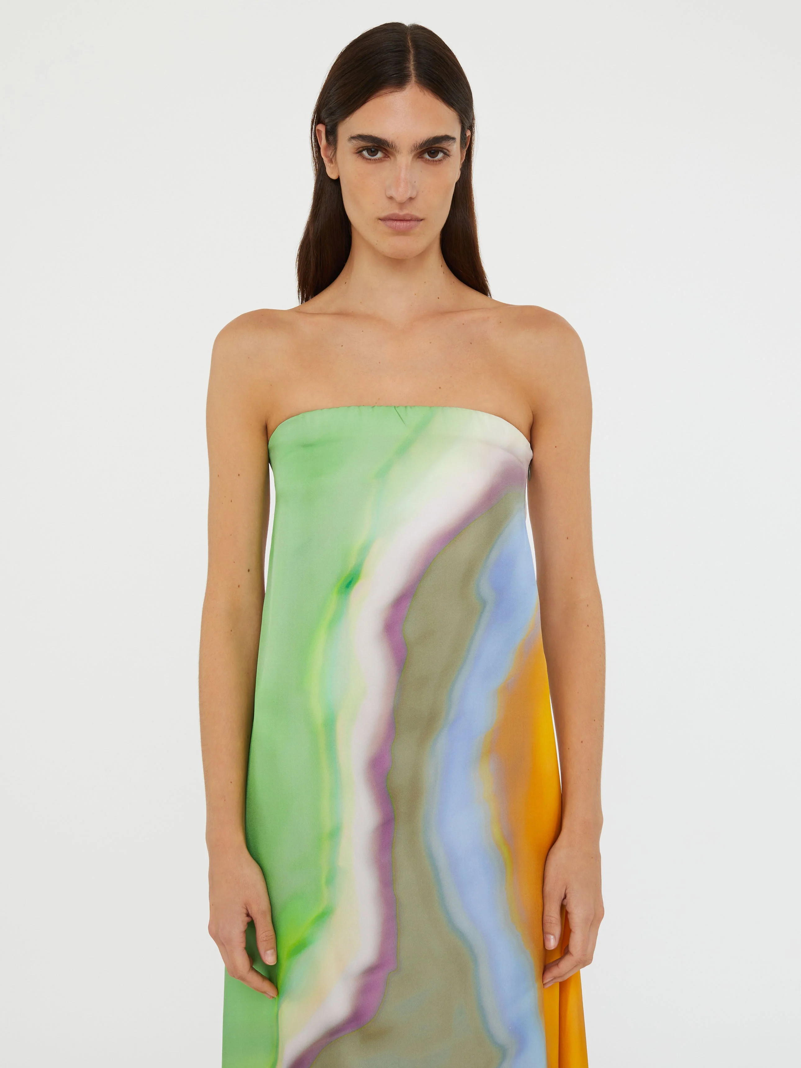 Christopher Esber - Aura Silk Strapless Dress - Image 3