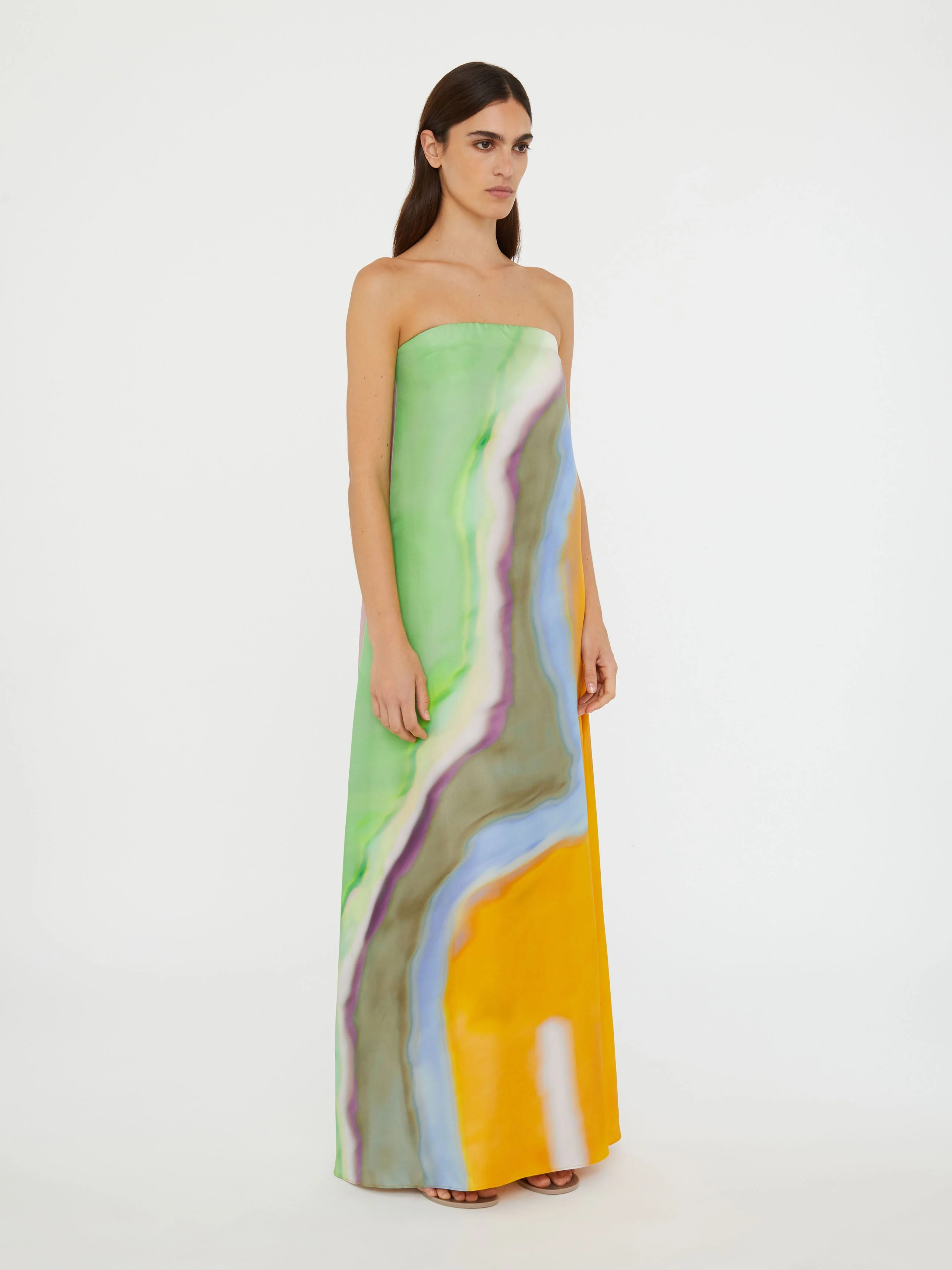 Christopher Esber - Aura Silk Strapless Dress - Image 4