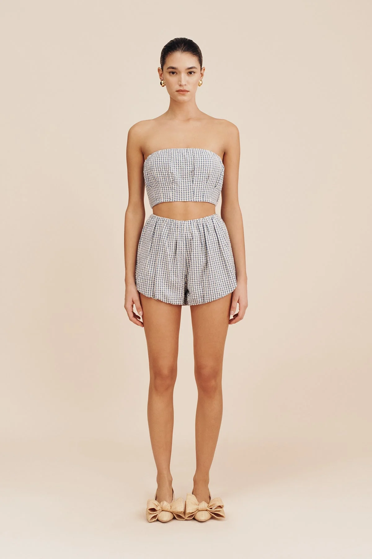 Posse - AURELIA SHORT - BLUE GINGHAM - Image 3